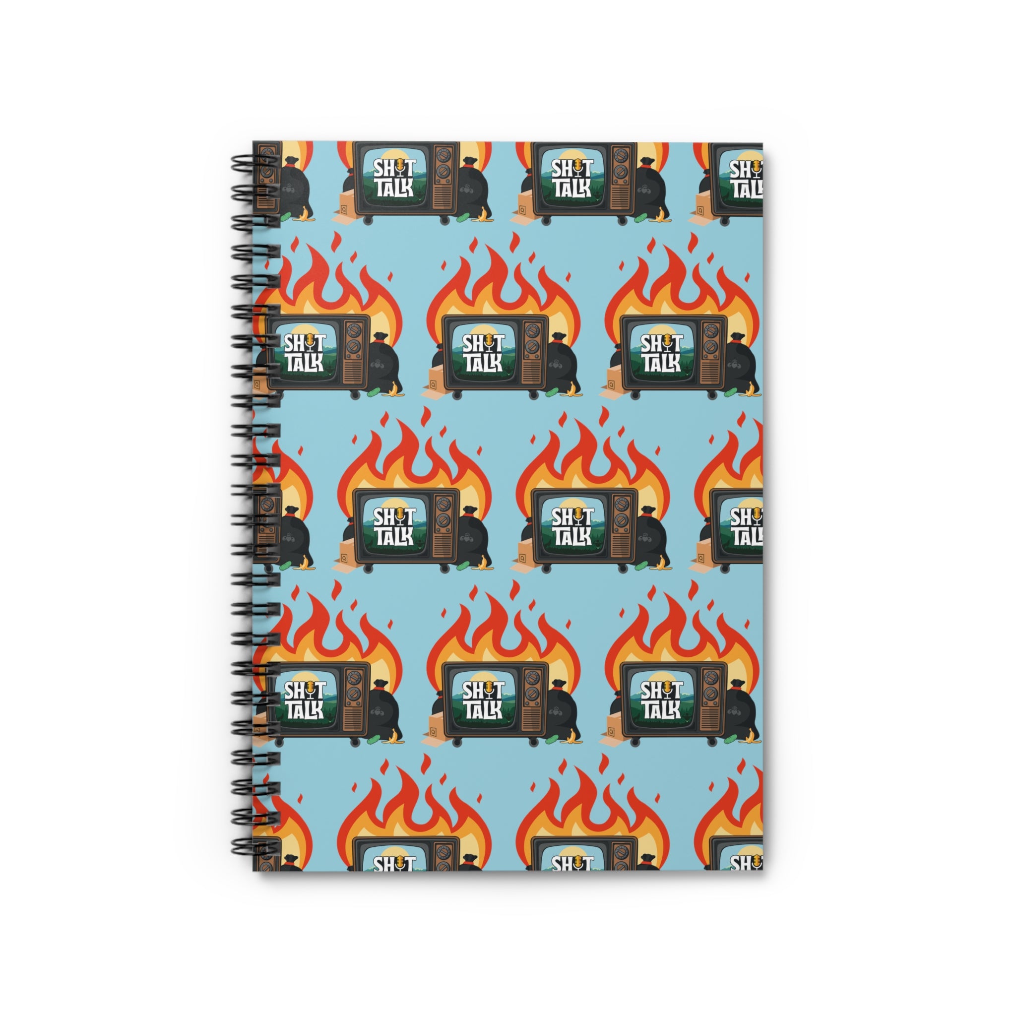 "Shit Talk" Official Logo - Small Spiral Notebook