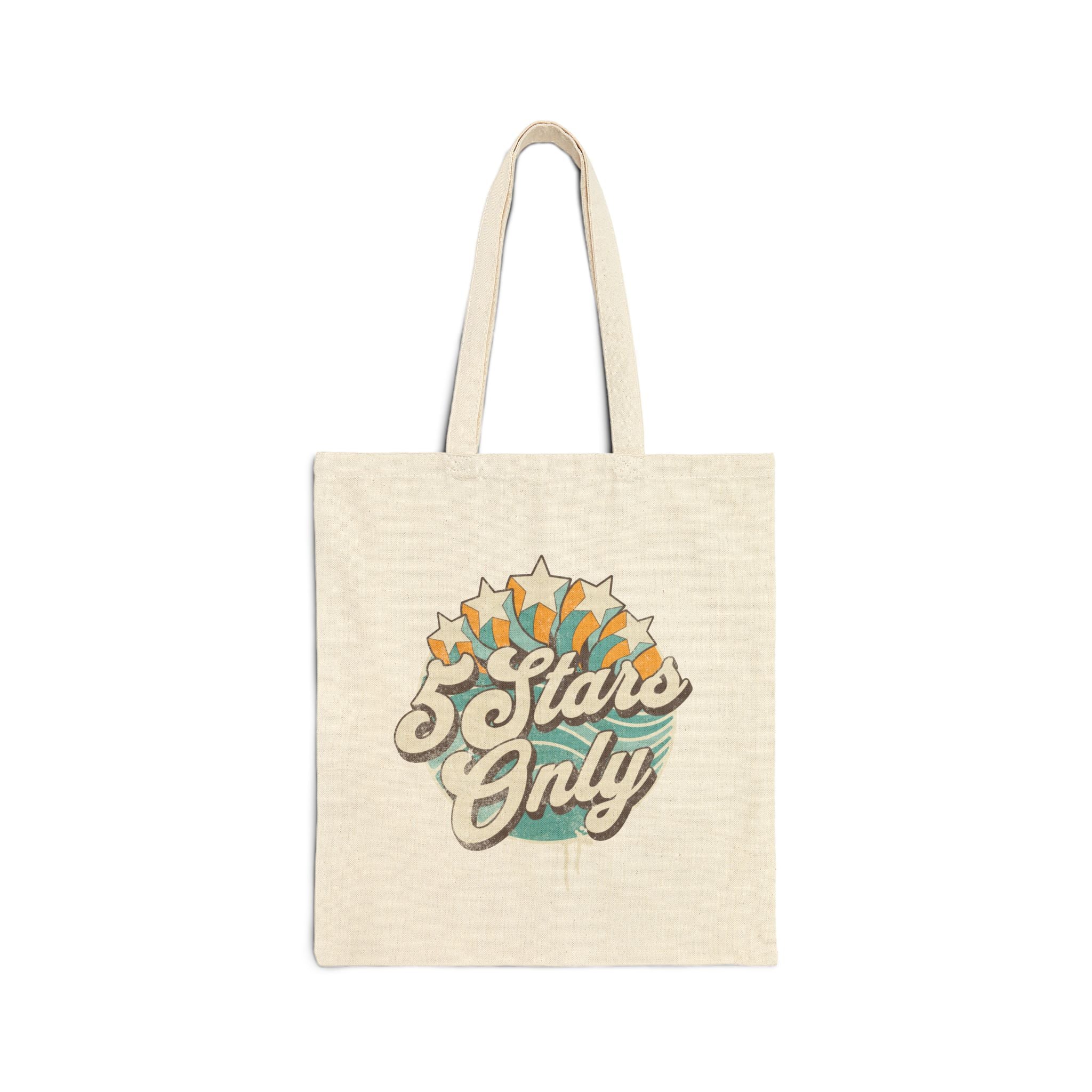 "5 Stars Only" - Cotton Canvas Tote Bag