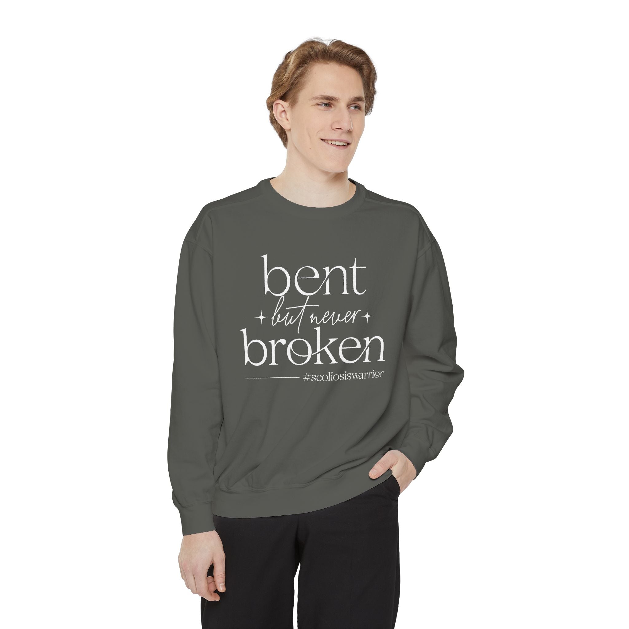 "Bent but Never Broken" - Unisex Crewneck Sweatshirt