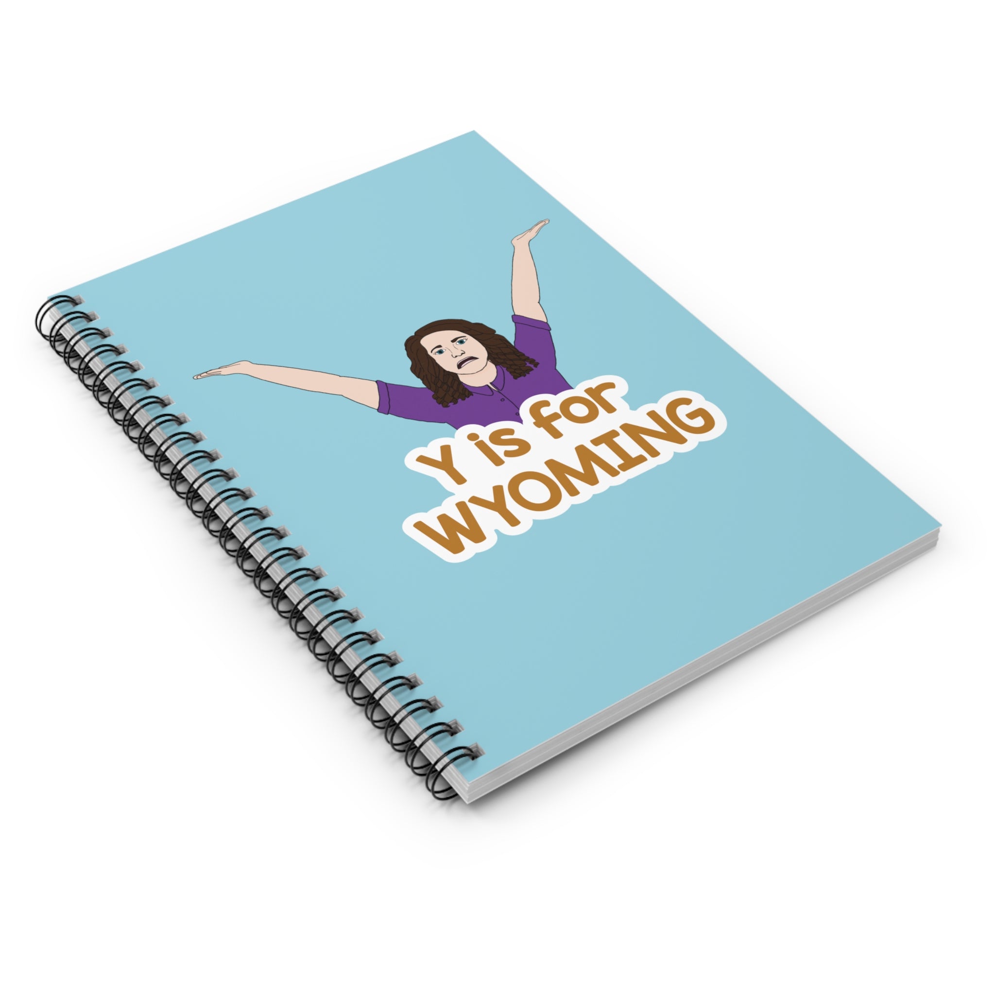 "Y is for WYOMING" - Small Spiral Notebook