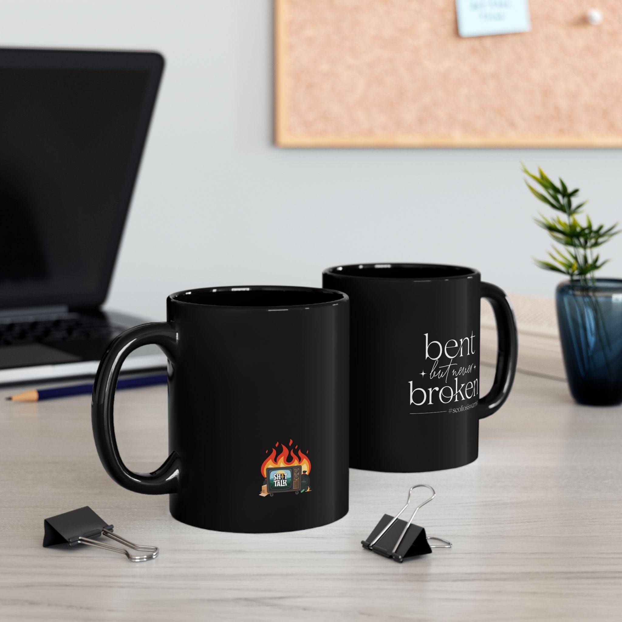 "Bent but Never Broken" - Ceramic Coffee Mug