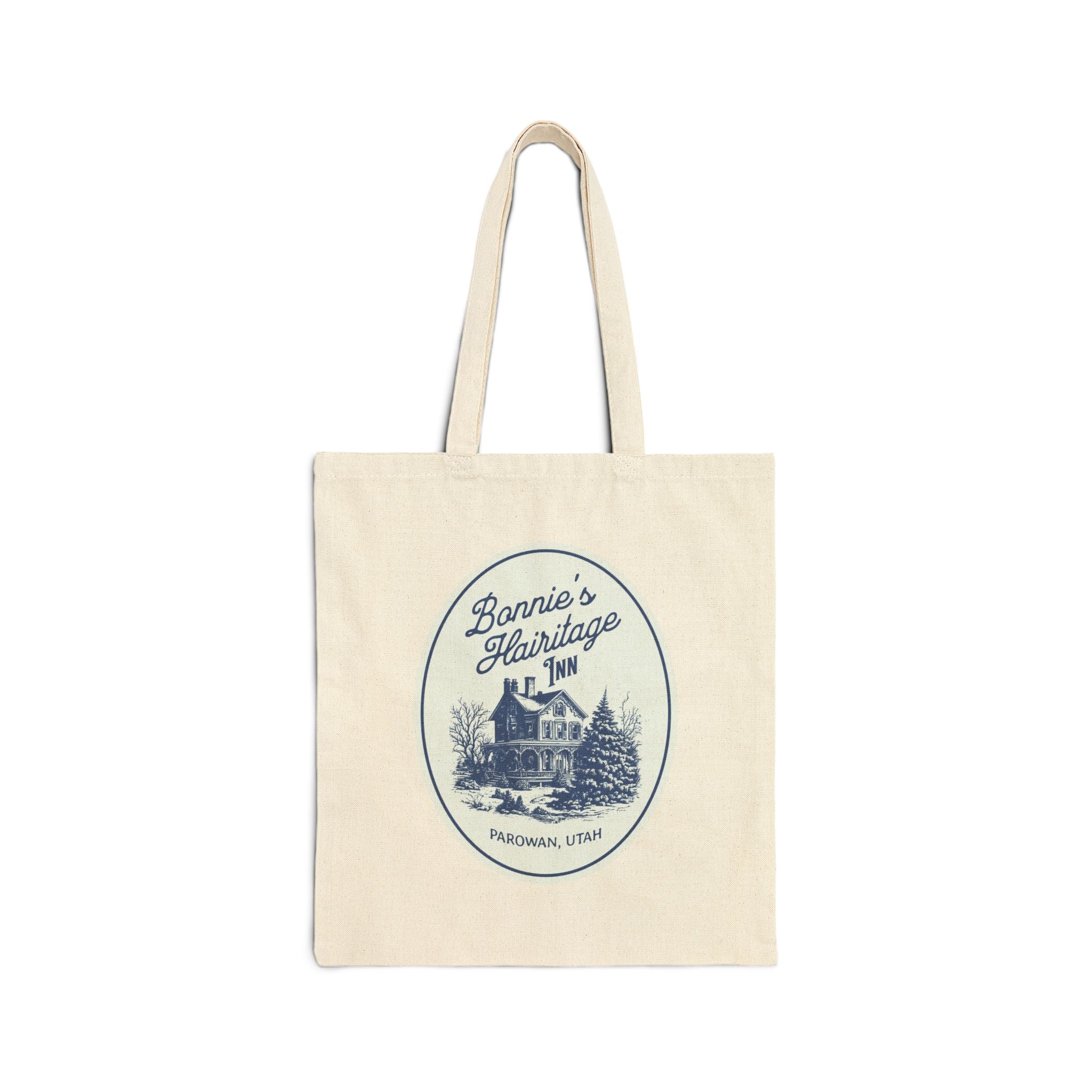 "Bonnie's Hairitage Inn" - Cotton Canvas Tote Bag