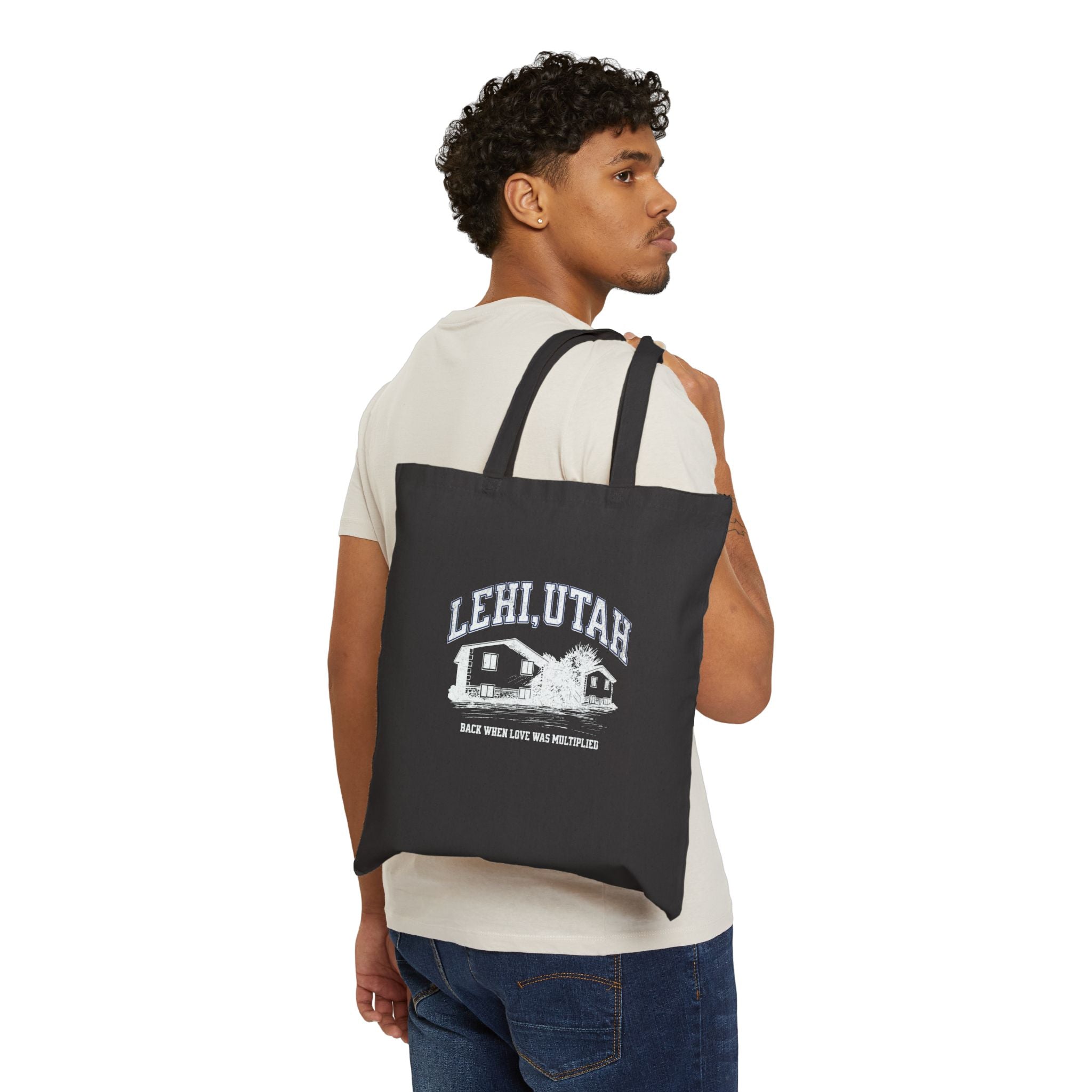 "Lehi, Utah" - Cotton Canvas Tote Bag