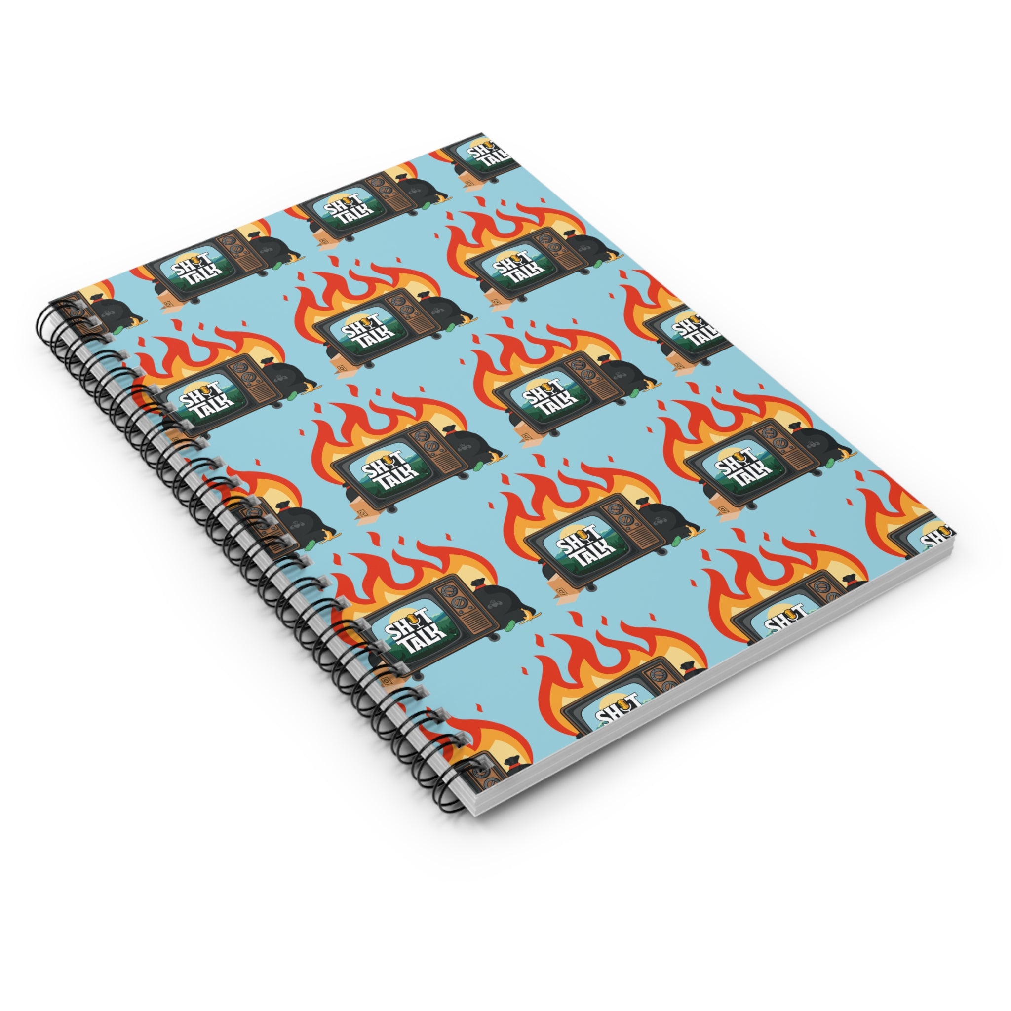 "Shit Talk" Official Logo - Small Spiral Notebook