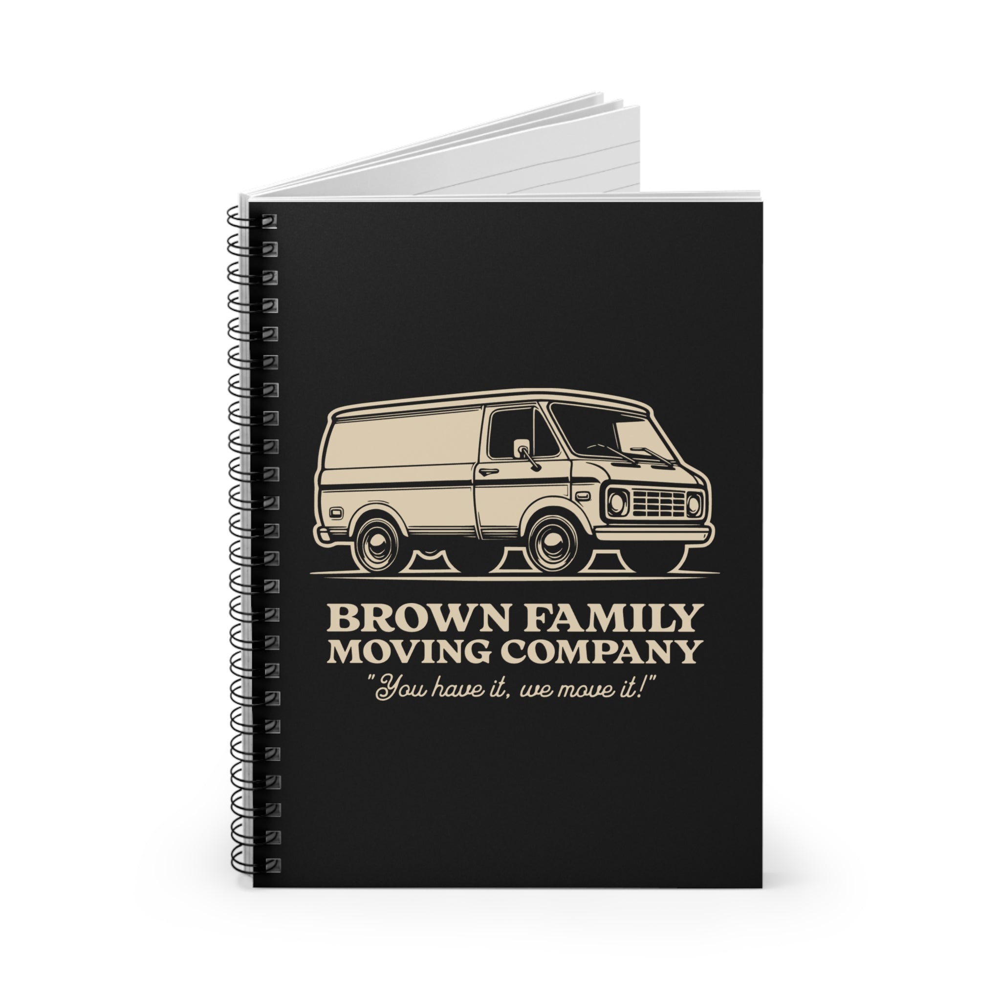 "Brown Family Moving Company" - Small Spiral Notebook