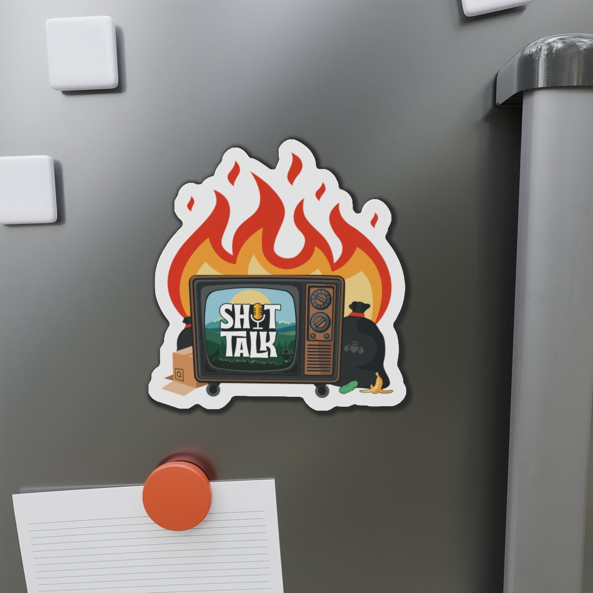 "Shit Talk" Official Logo - Die-Cut Magnets