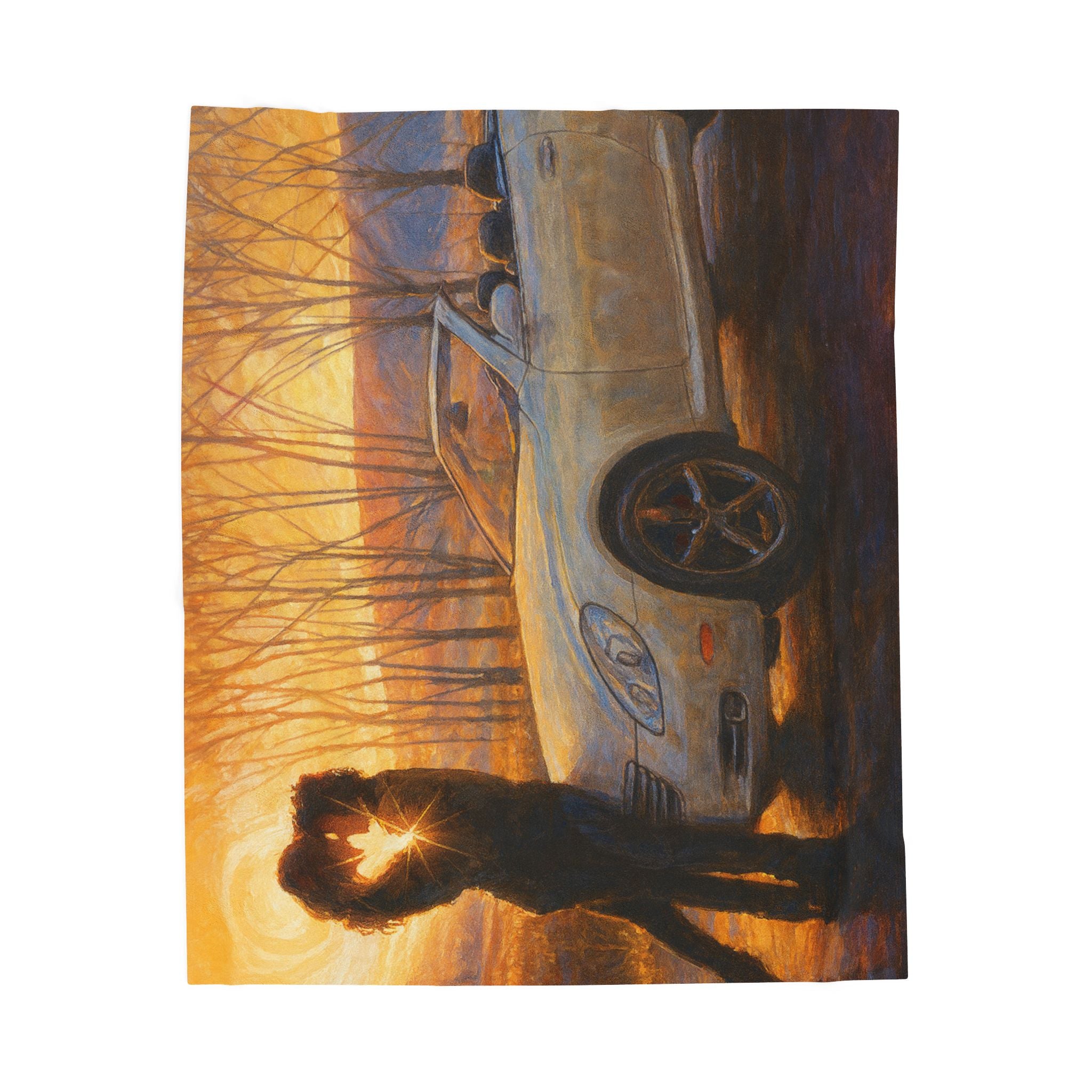 "Soul Mates" feat. The Fanning's Little White Sports Car - Cozy Velveteen Plush Blanket