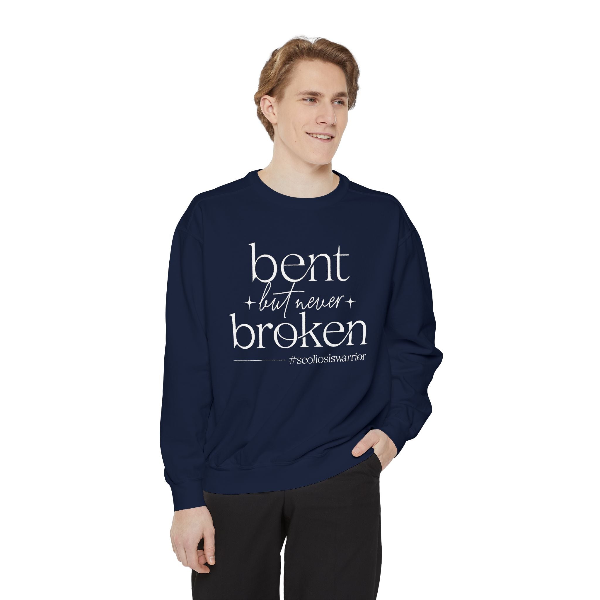 "Bent but Never Broken" - Unisex Crewneck Sweatshirt