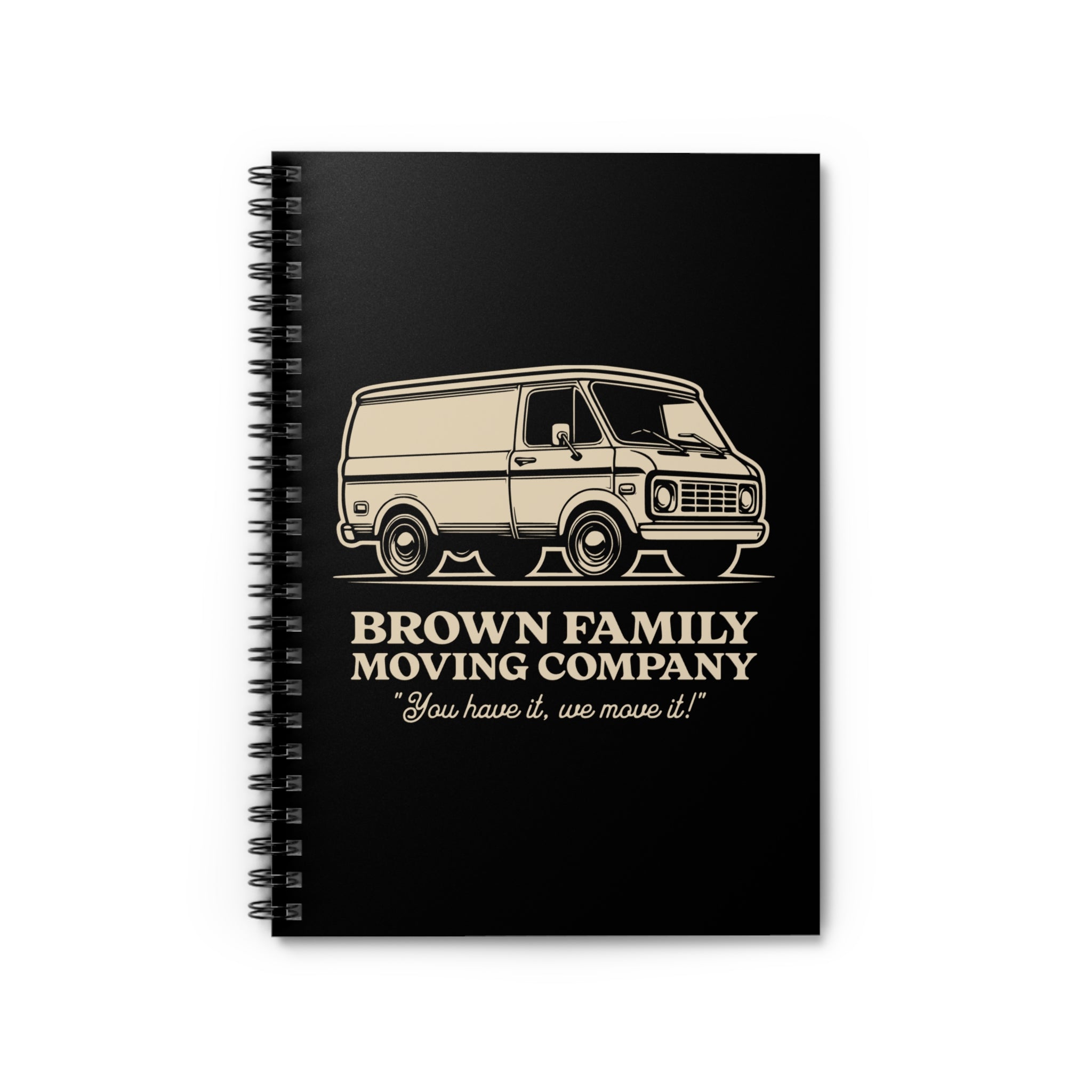 "Brown Family Moving Company" - Small Spiral Notebook