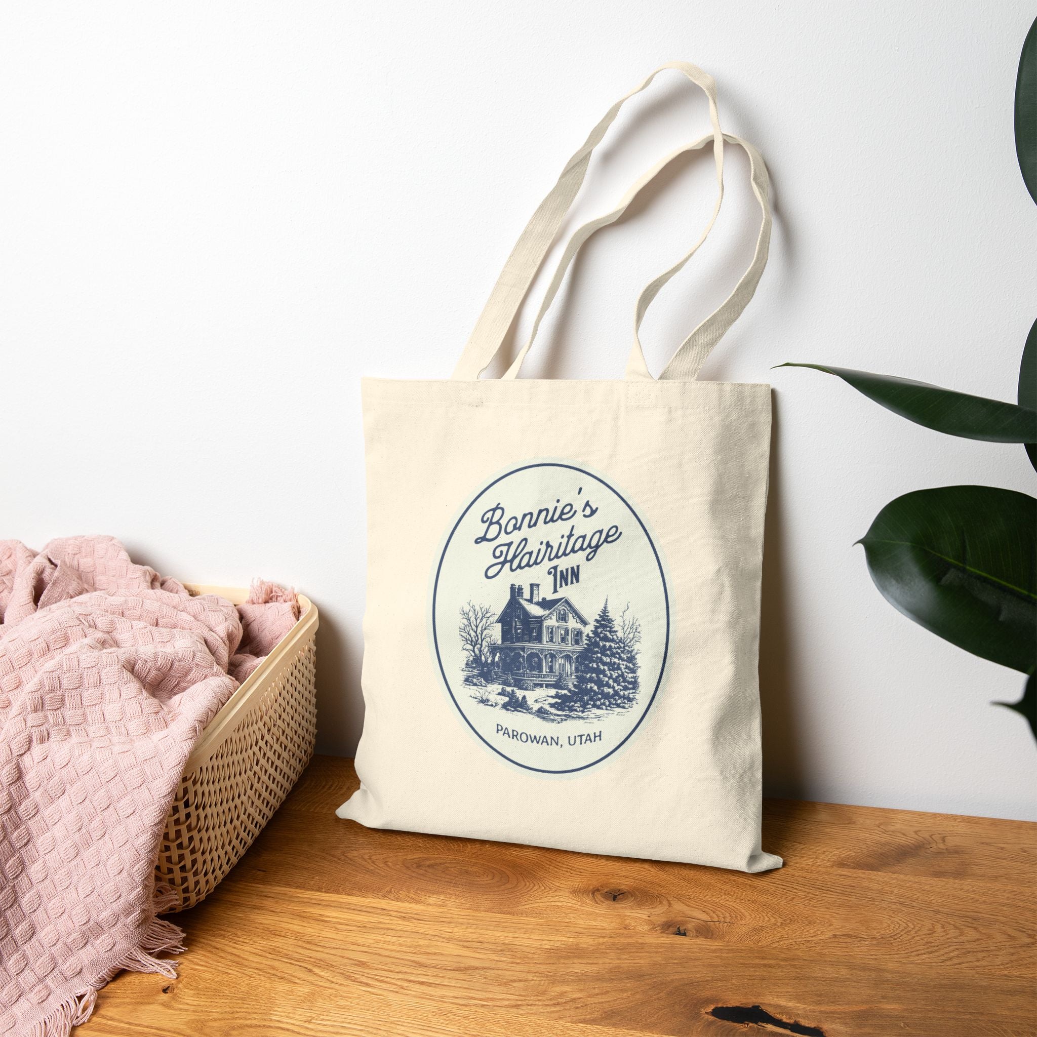 "Bonnie's Hairitage Inn" - Cotton Canvas Tote Bag
