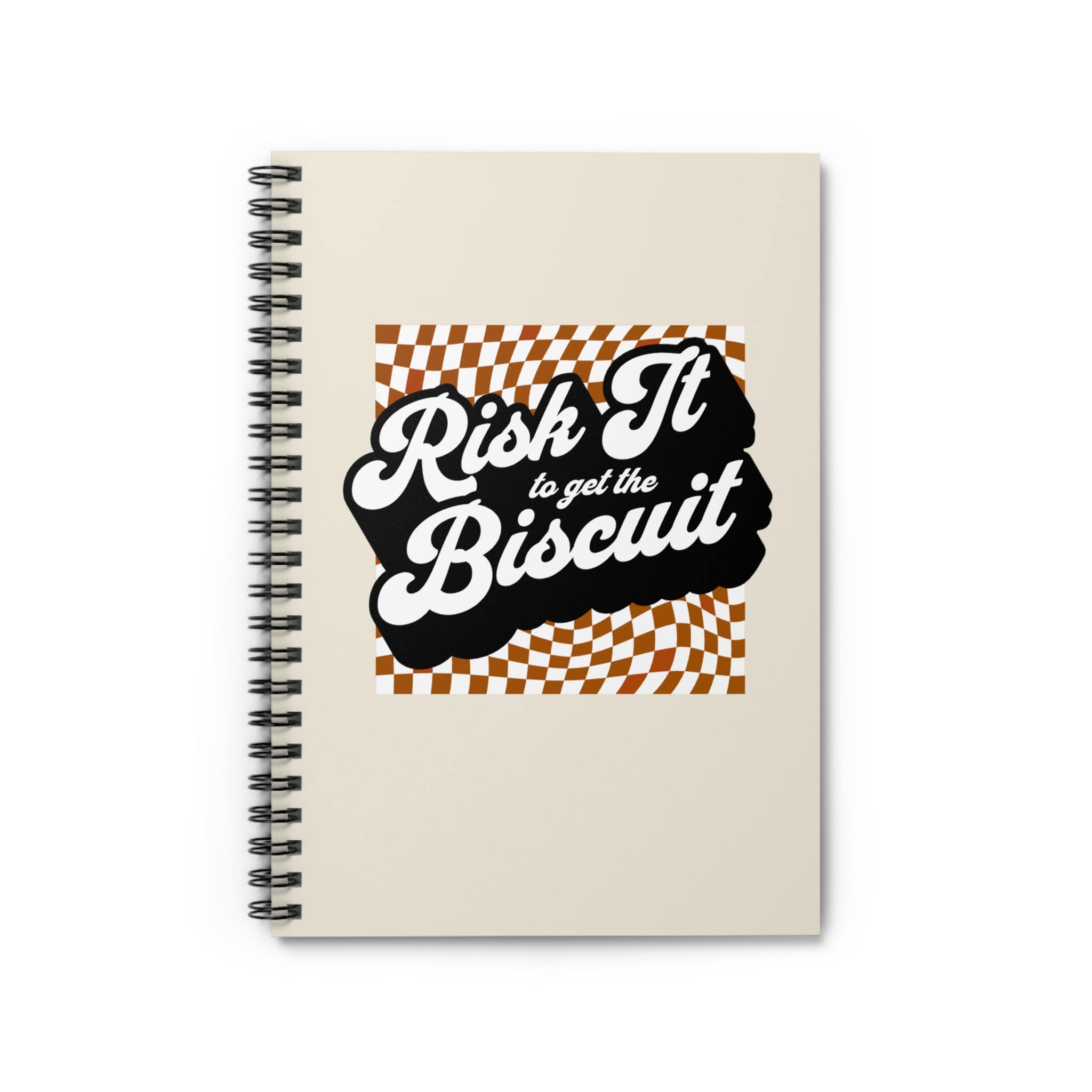 "Risk It to Get the Biscuit" - Small Spiral Notebook