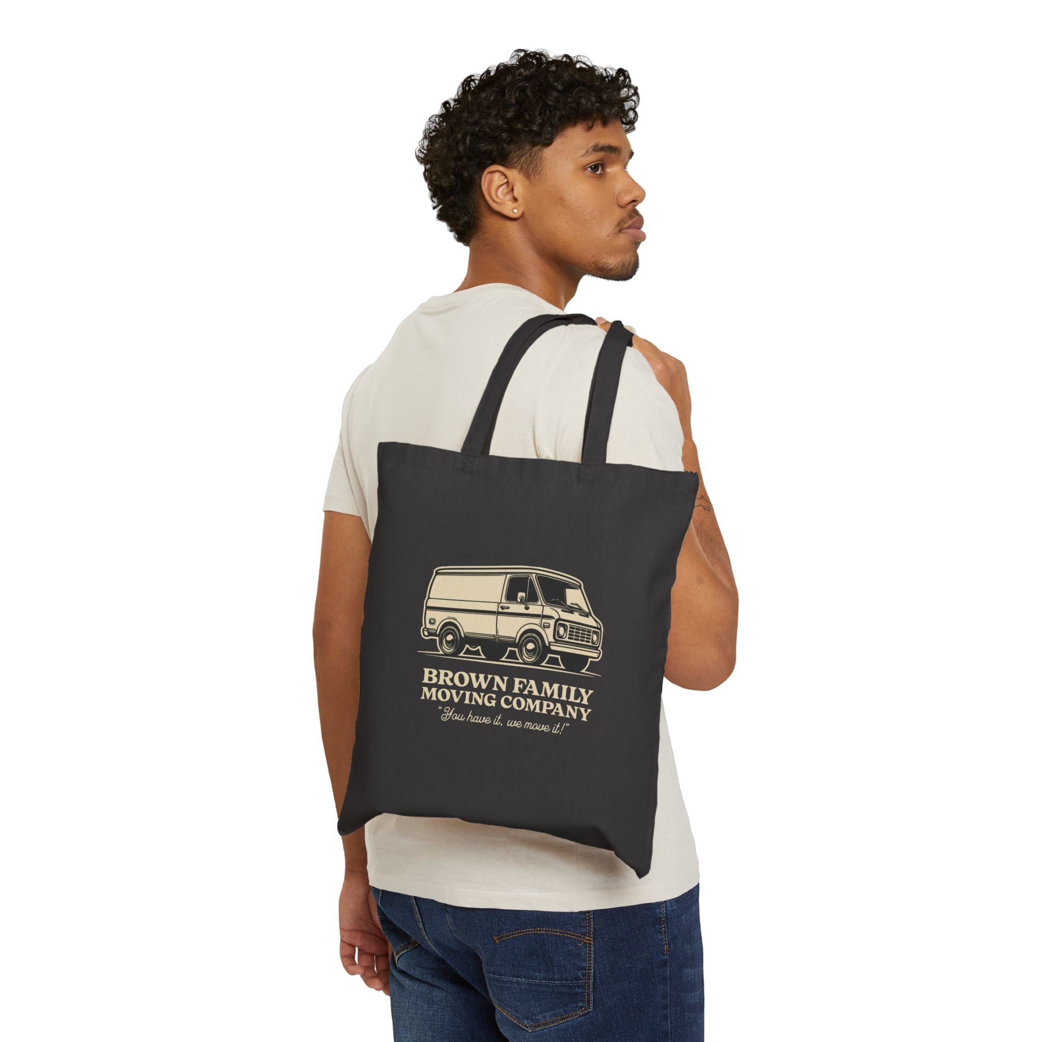 "Brown Family Moving Company" - Cotton Canvas Tote Bag