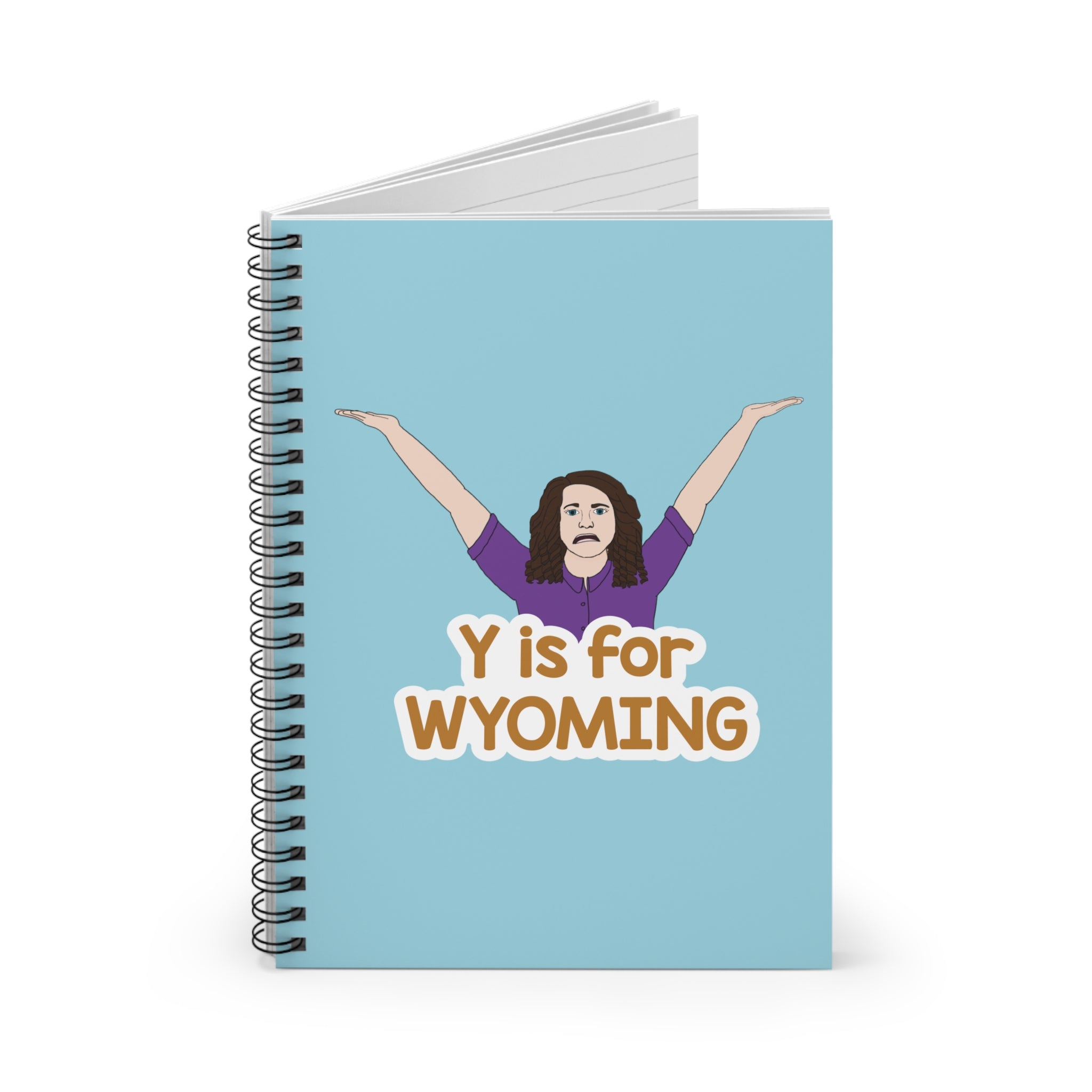 "Y is for WYOMING" - Small Spiral Notebook
