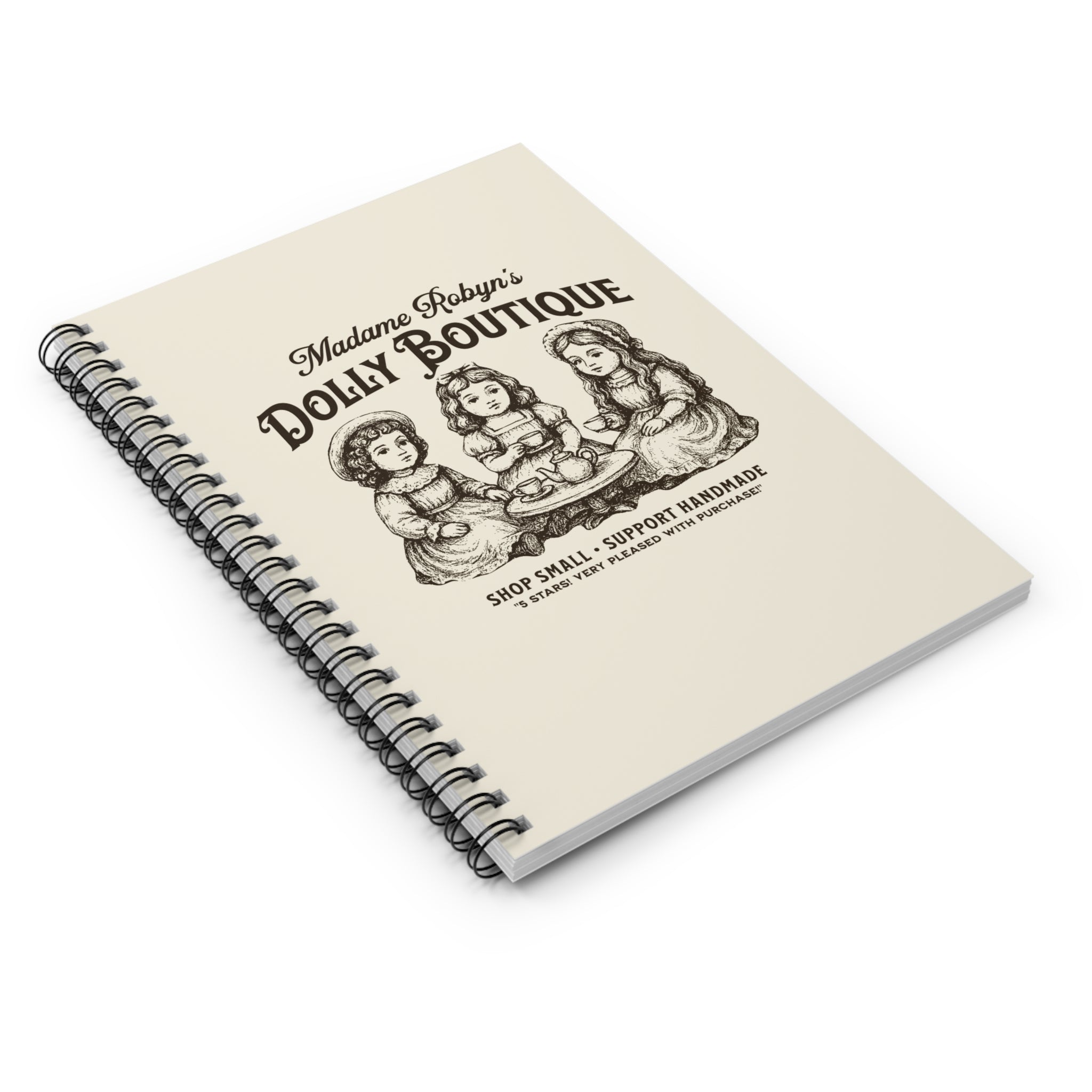 "Madame Robyn's Dolly Boutique" - Small Spiral Notebook