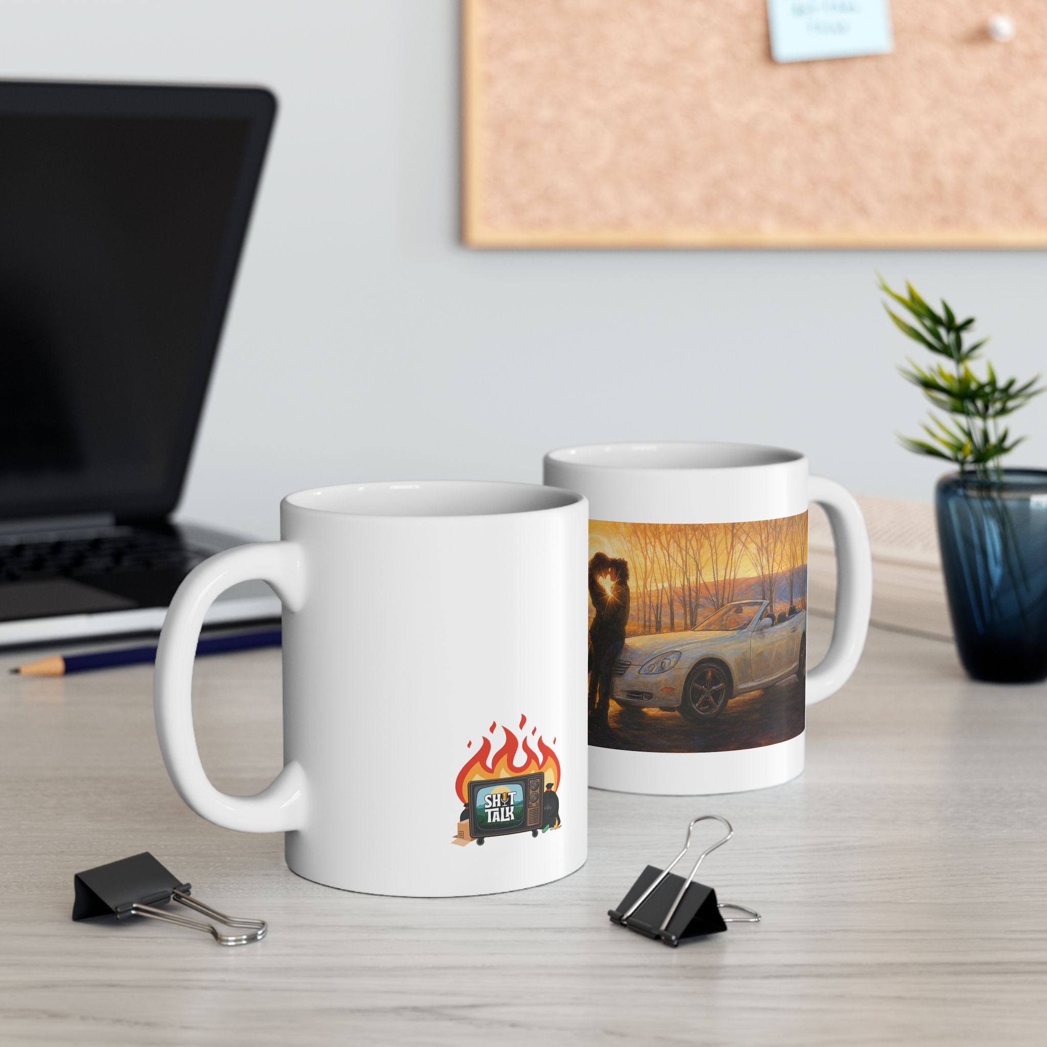 "Soul Mates" feat. The Fanning's Little White Sports Car - Ceramic Coffee Mug
