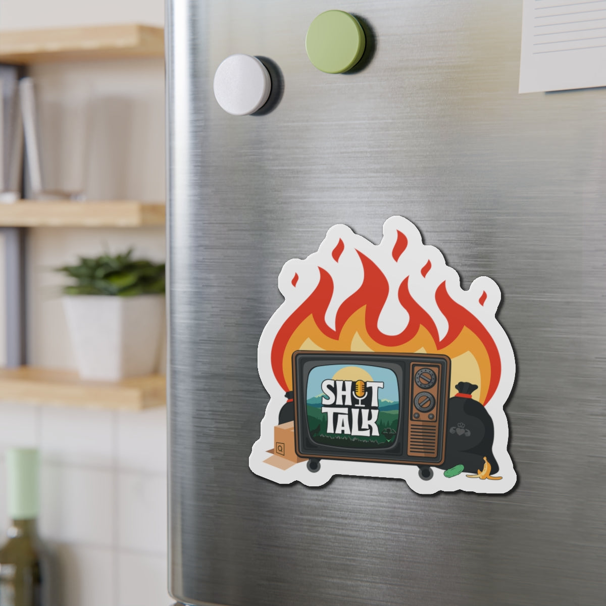 "Shit Talk" Official Logo - Die-Cut Magnets