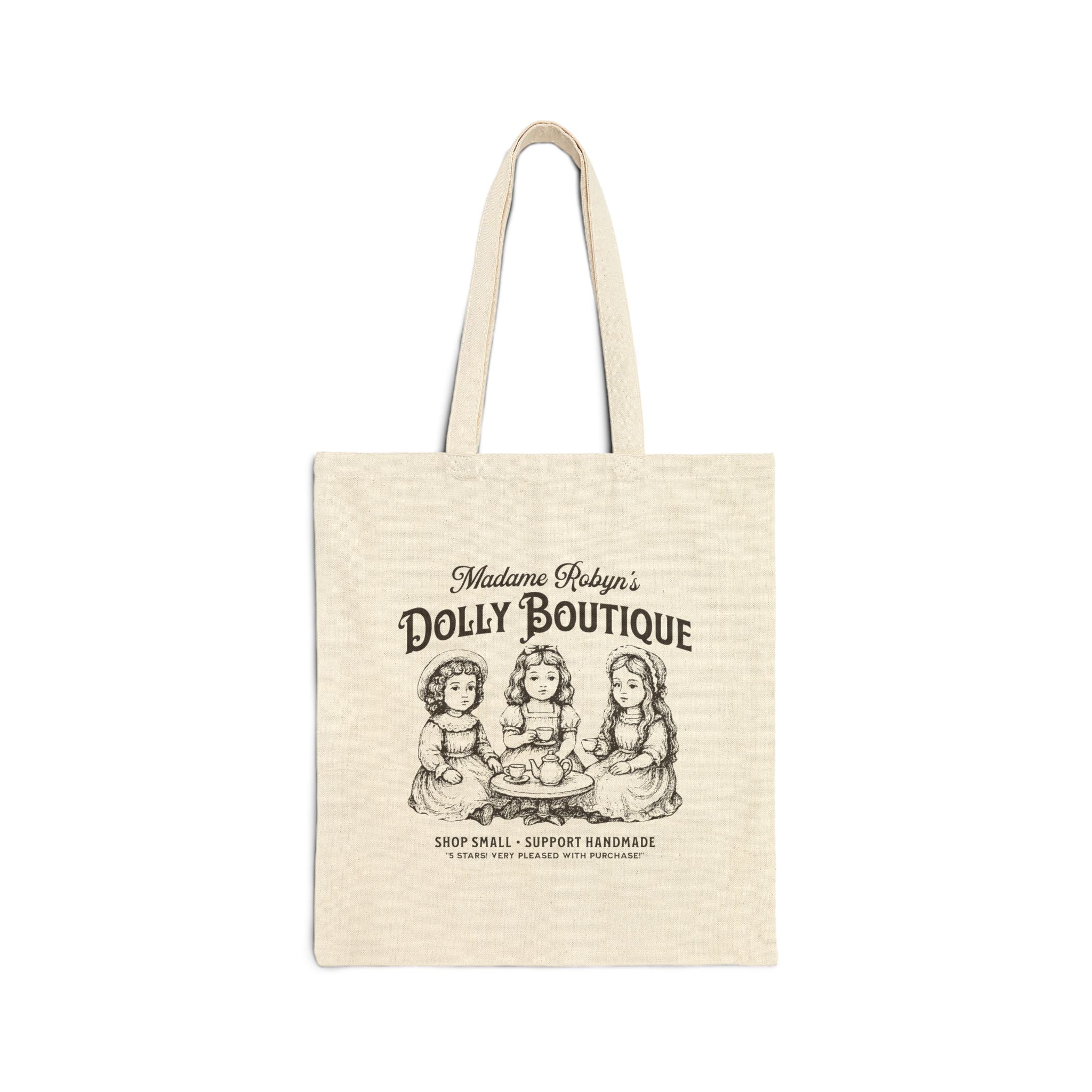"Madame Robyn's Dolly Boutique" - Canvas Tote Bag