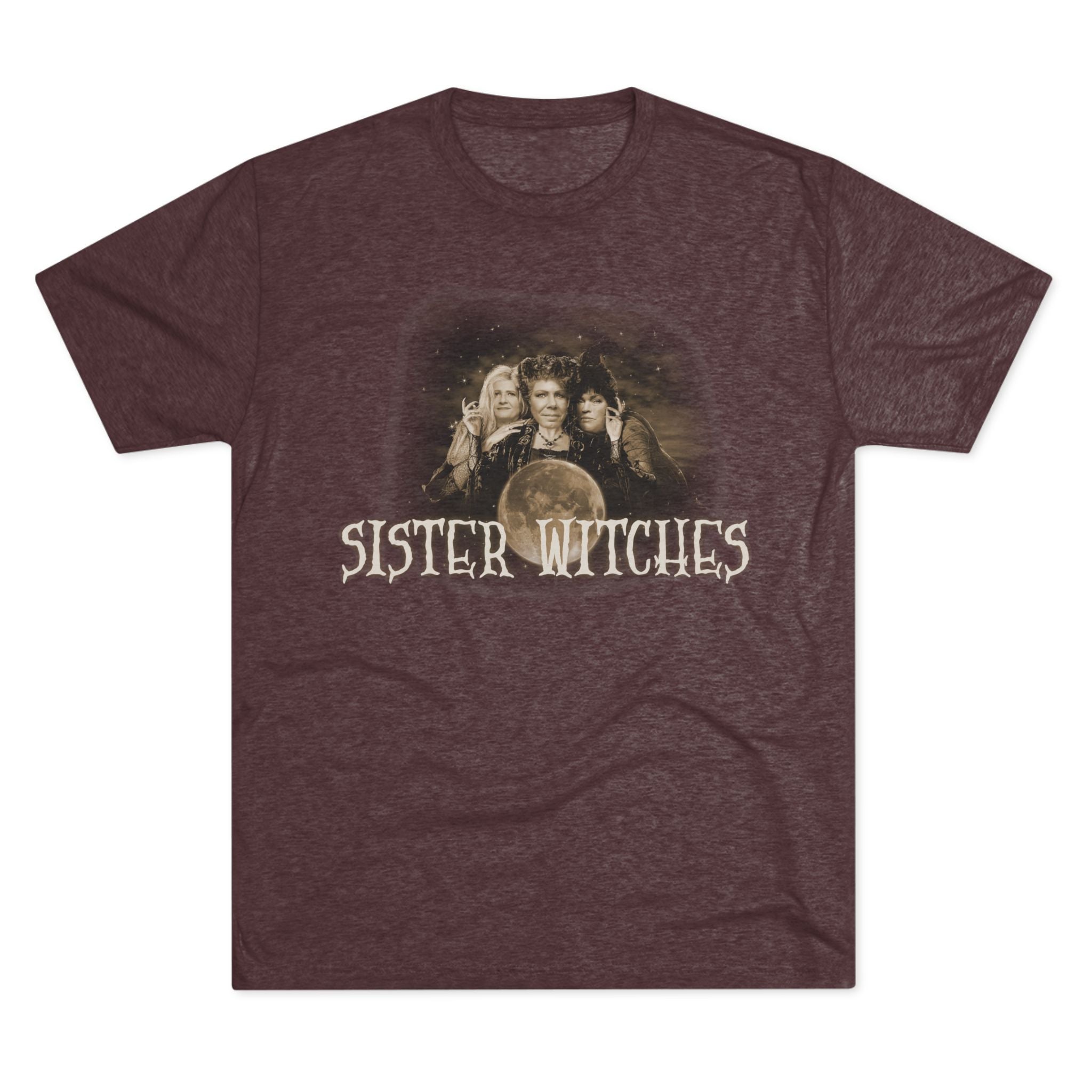 "Sister Witches" (Sepia) - Unisex Tri-Blend Crew Tee