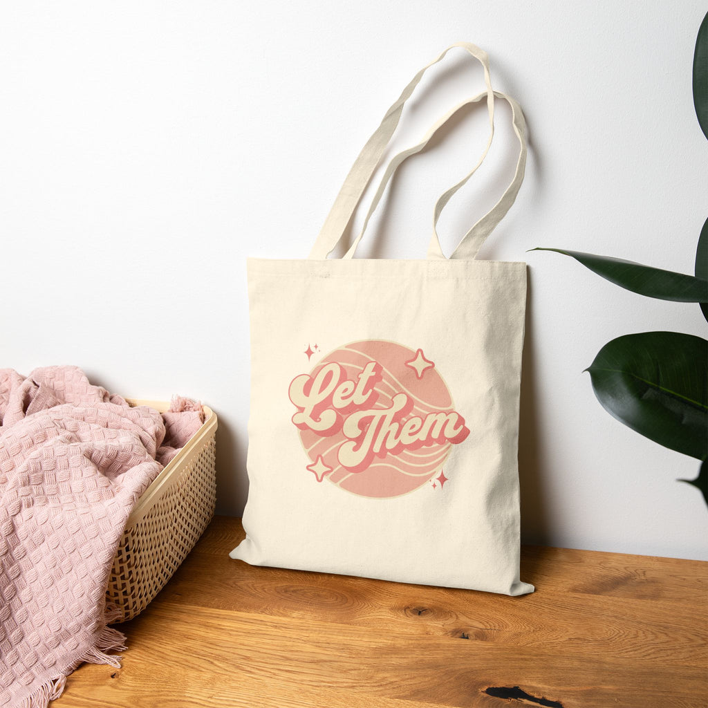 "Let Them" - Cotton Canvas Tote Bag
