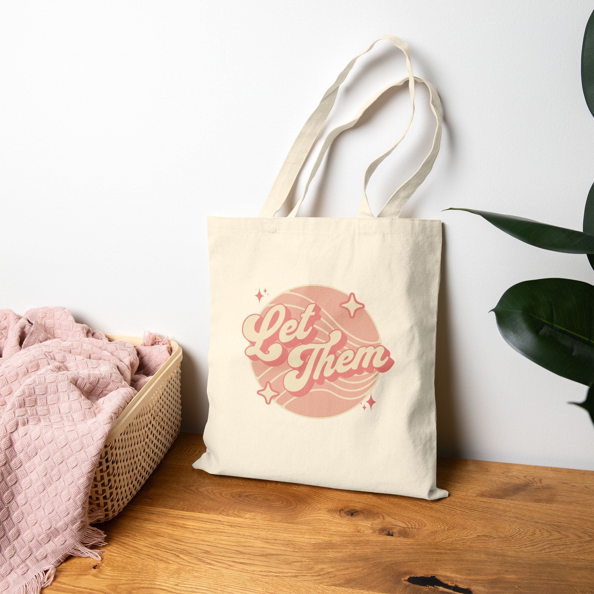 "Let Them" - Cotton Canvas Tote Bag