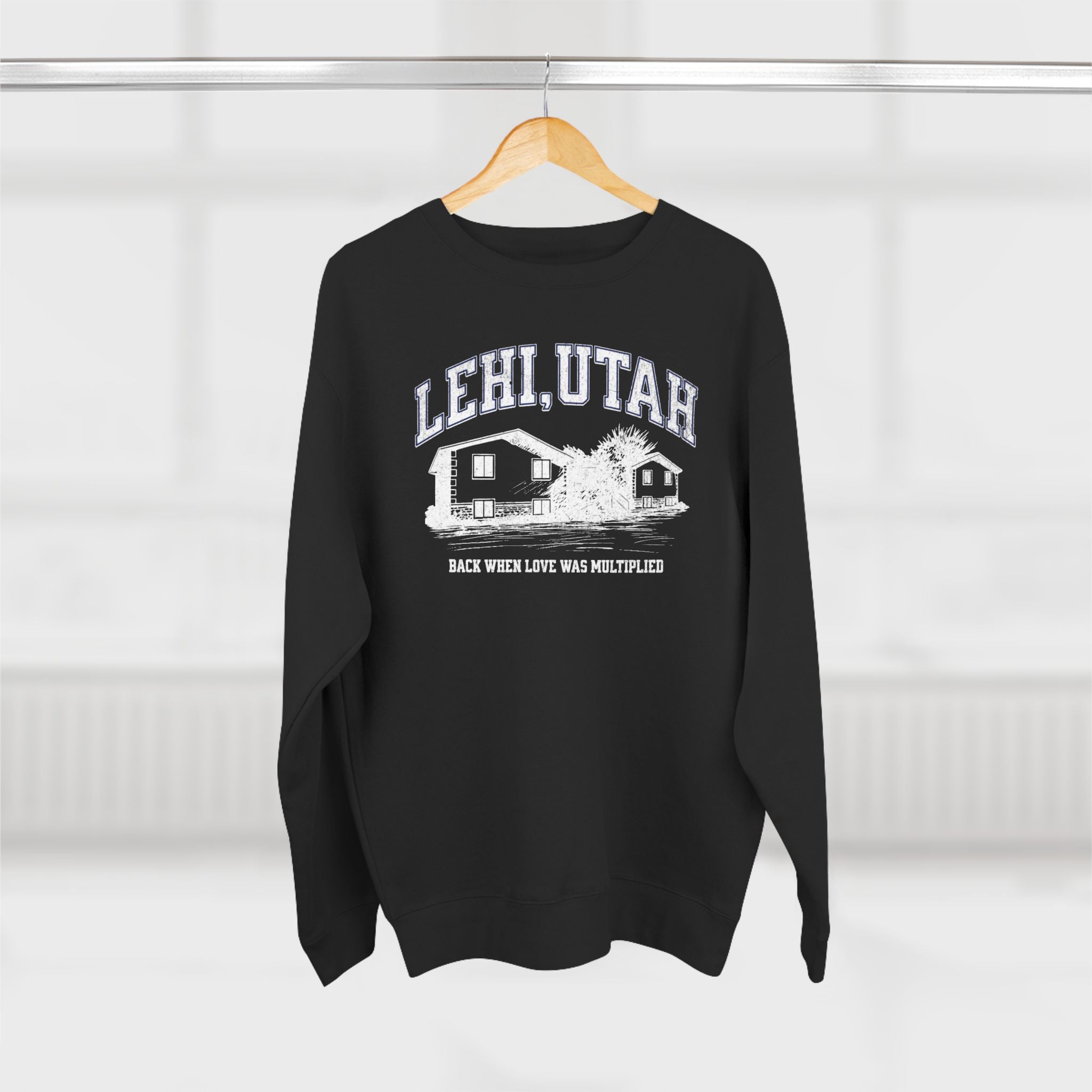 "Lehi, Utah" - Cozy Vintage Crewneck