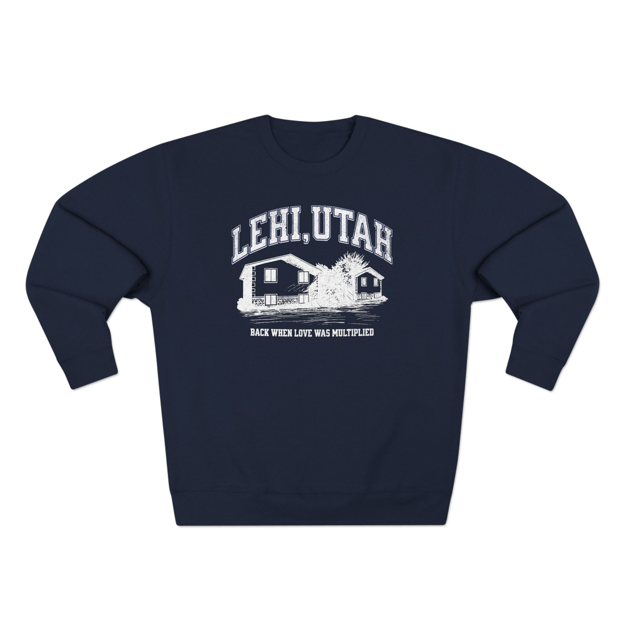 "Lehi, Utah" - Cozy Vintage Crewneck