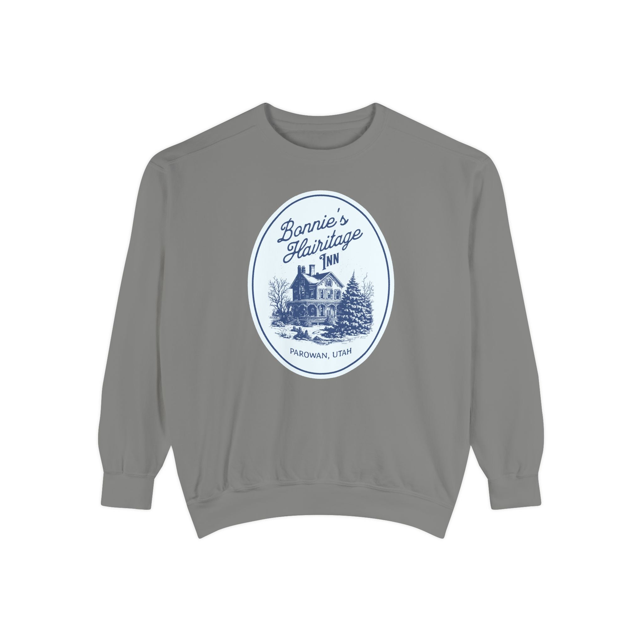 "Bonnie's Hairitage Inn" Official Cozy Unisex Crewneck
