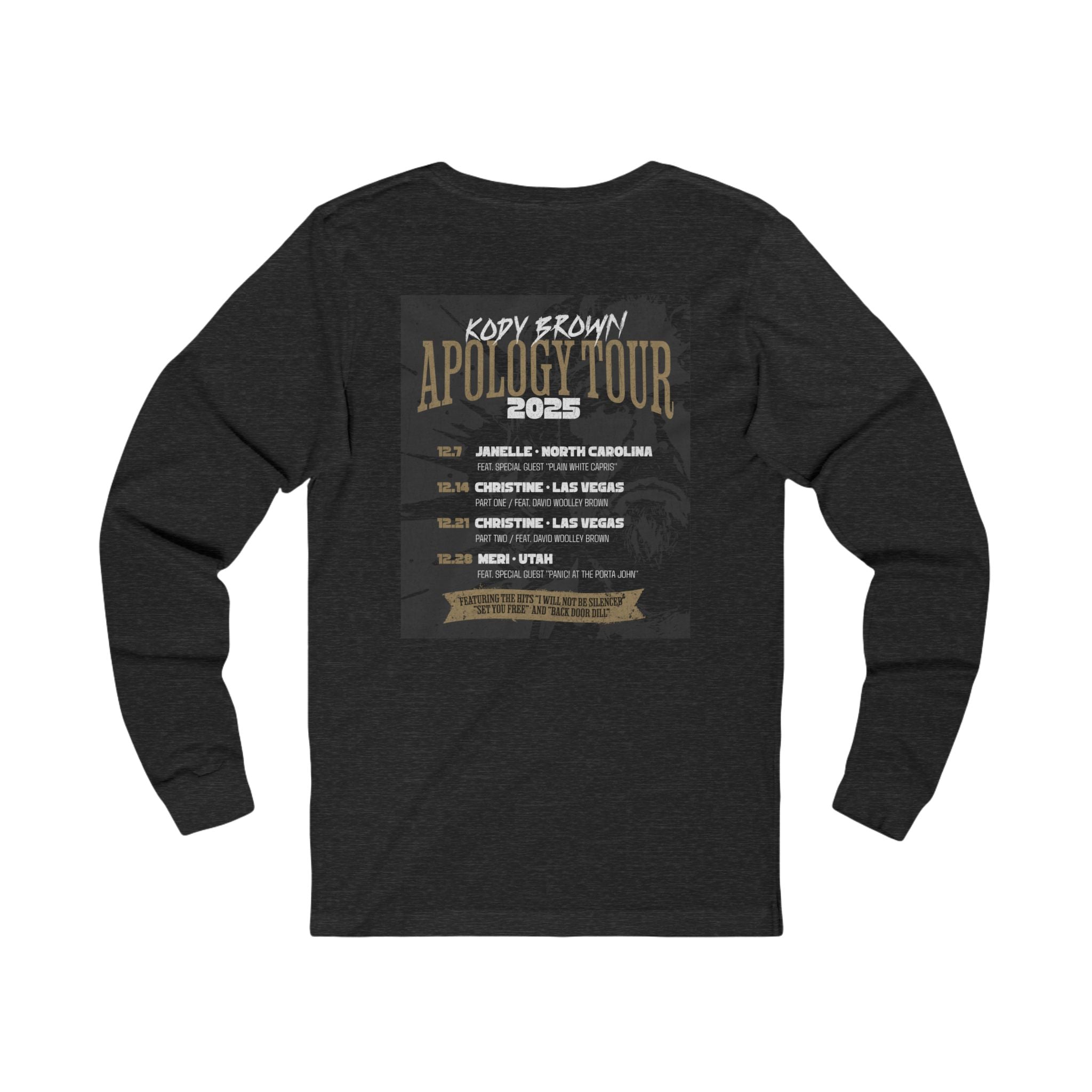 "Apology Tour 2025" - Unisex Long Sleeve Tee
