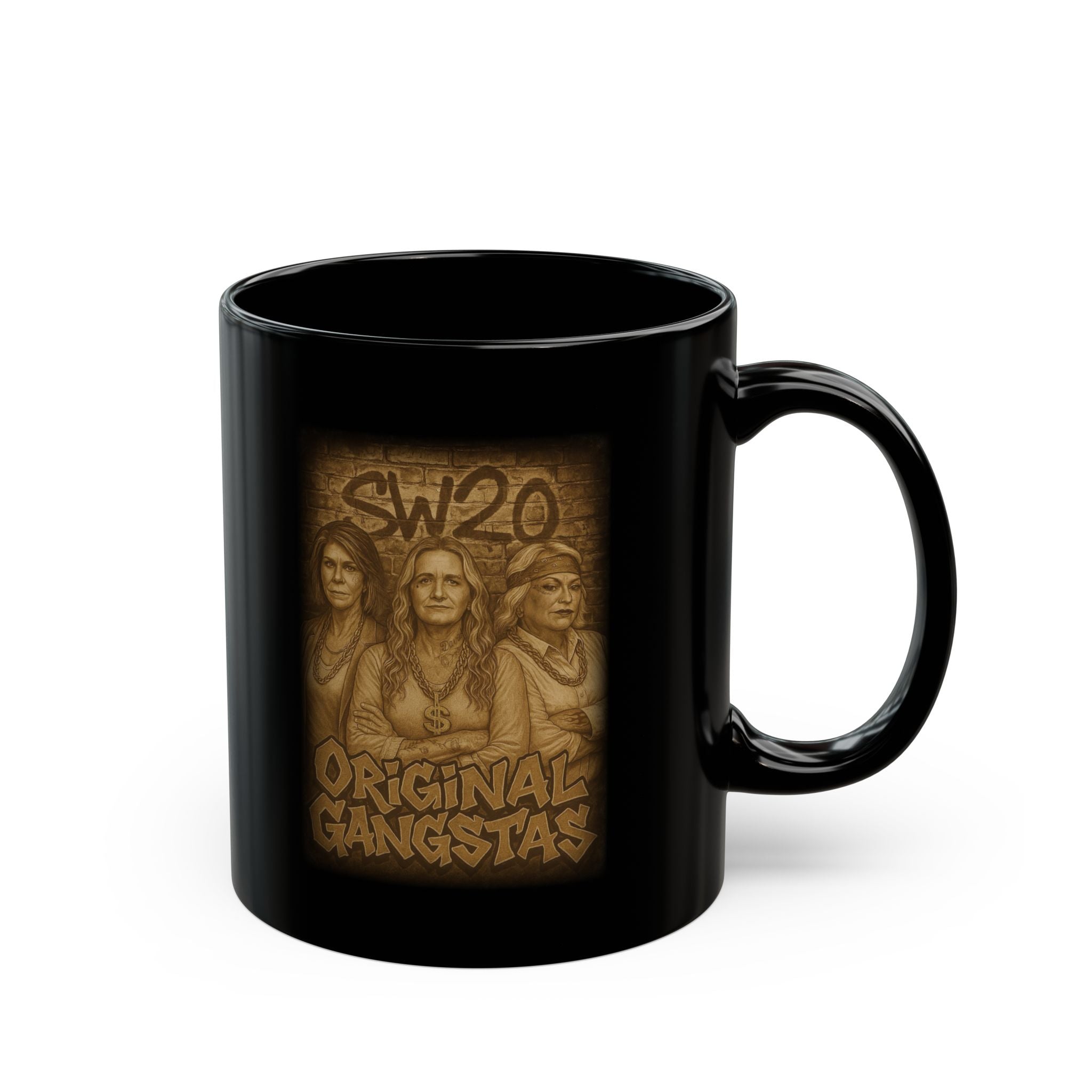"Original Gangstas" Black Coffee Mug