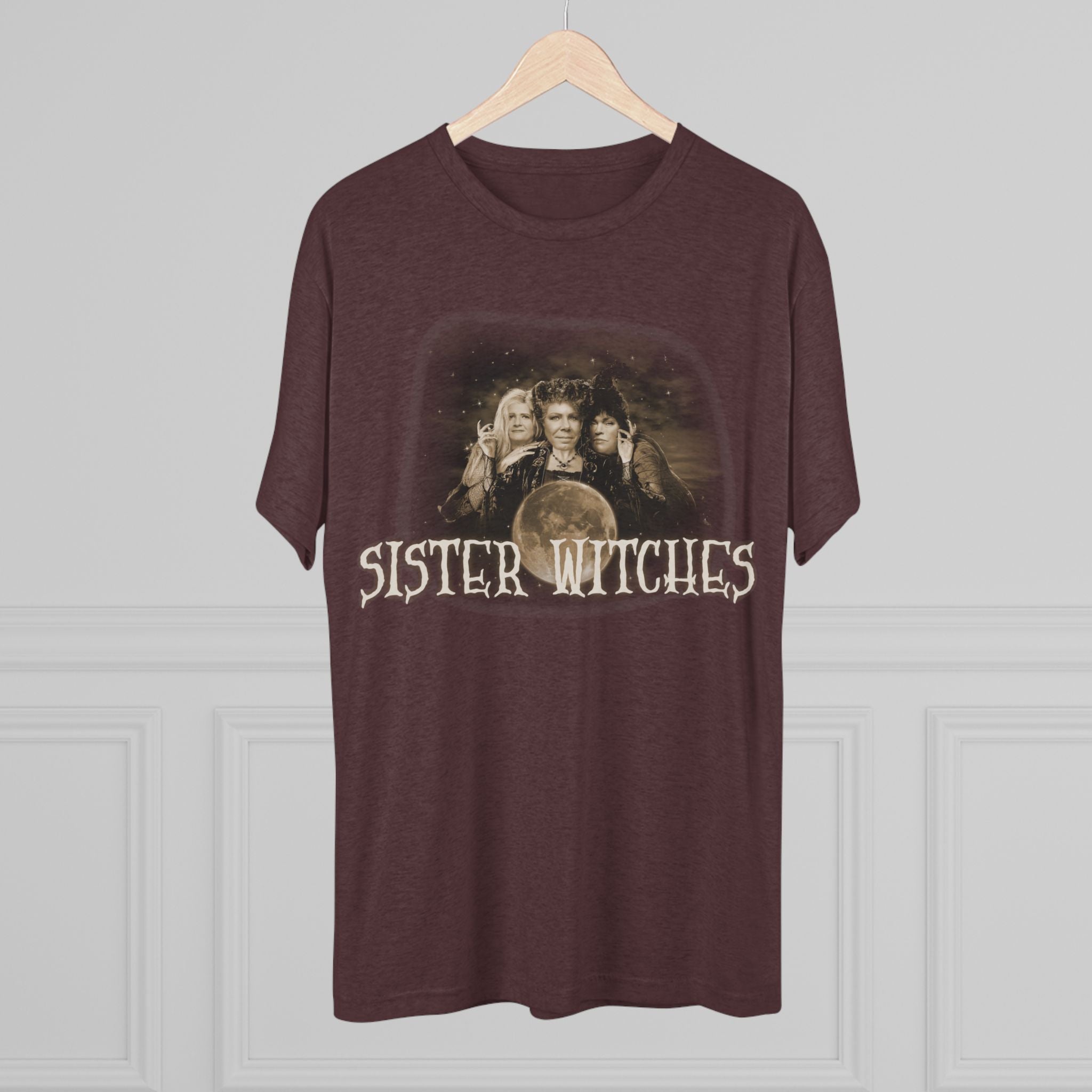 "Sister Witches" (Sepia) - Unisex Tri-Blend Crew Tee