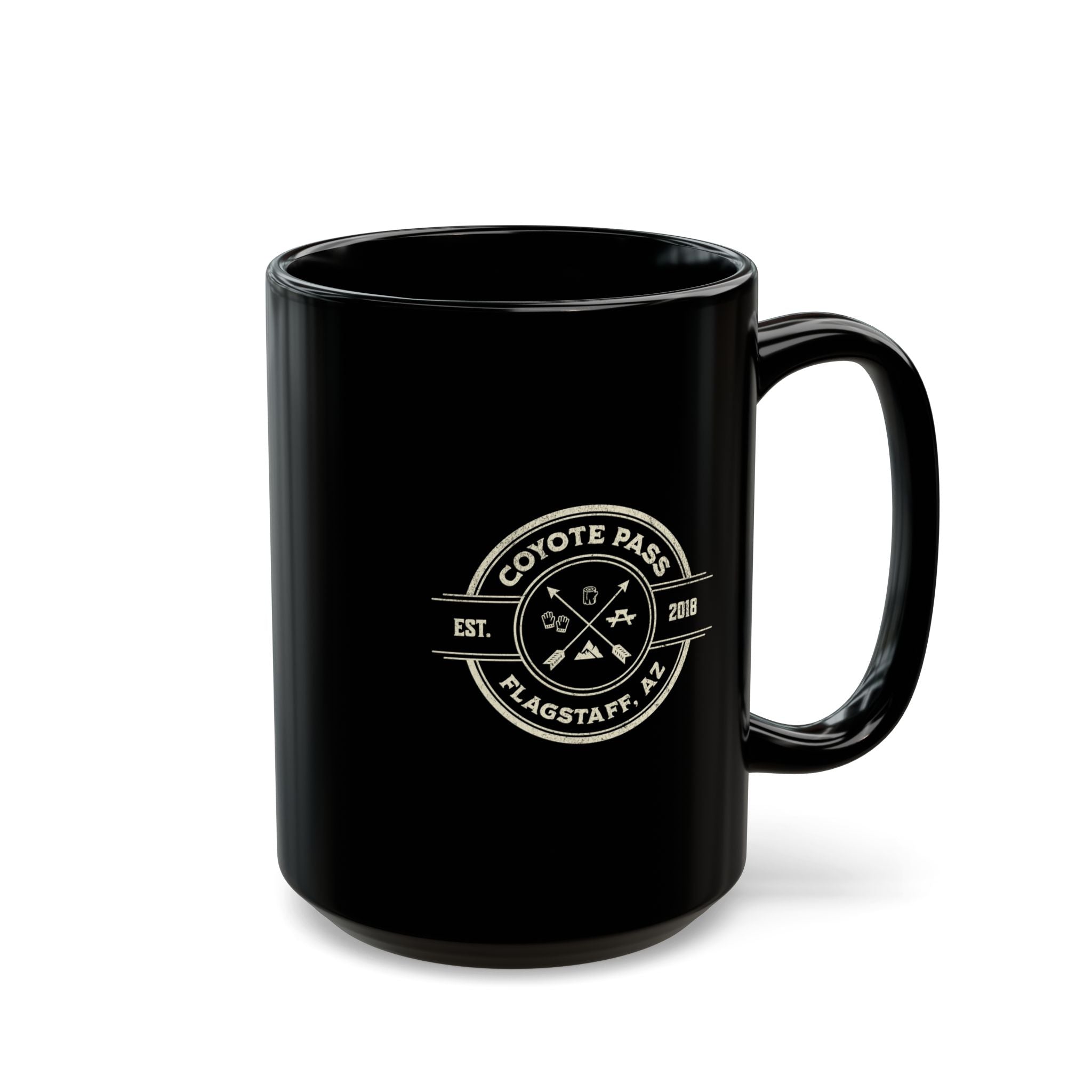 "Coyote Pass" Black Coffee Mug