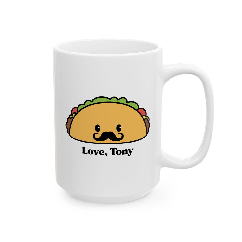 "Love, Tony" - Ceramic Coffee Mug