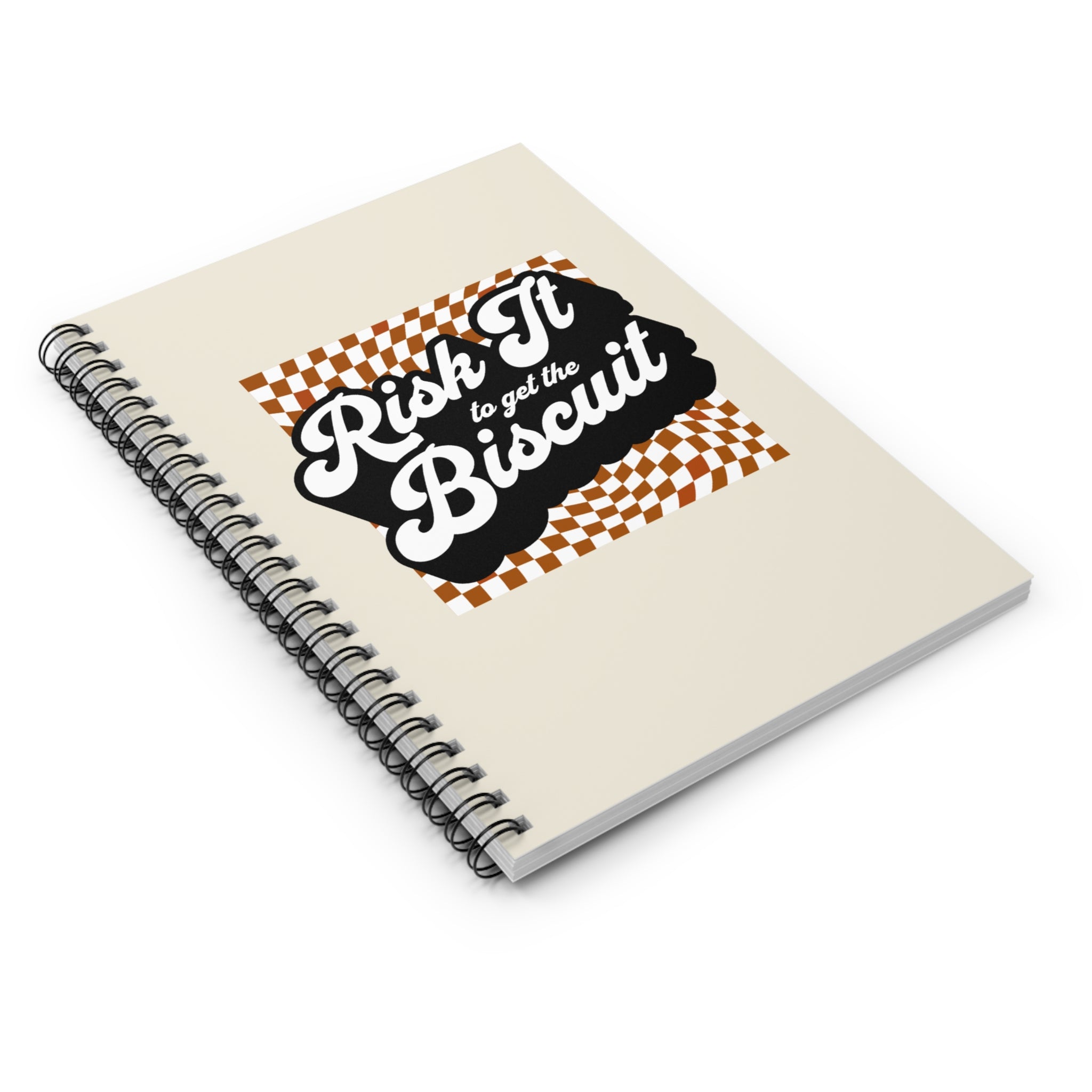 "Risk It to Get the Biscuit" - Small Spiral Notebook
