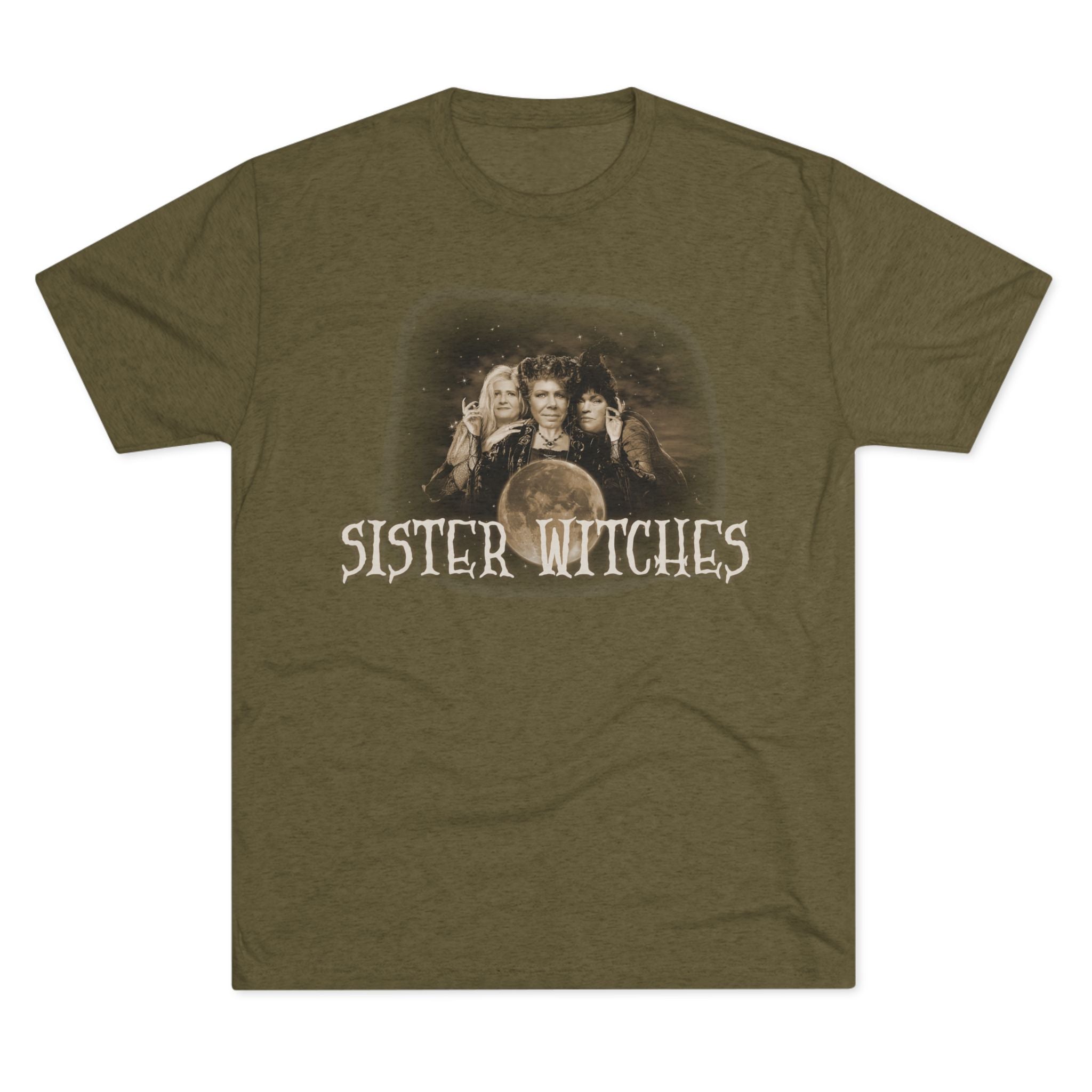"Sister Witches" (Sepia) - Unisex Tri-Blend Crew Tee
