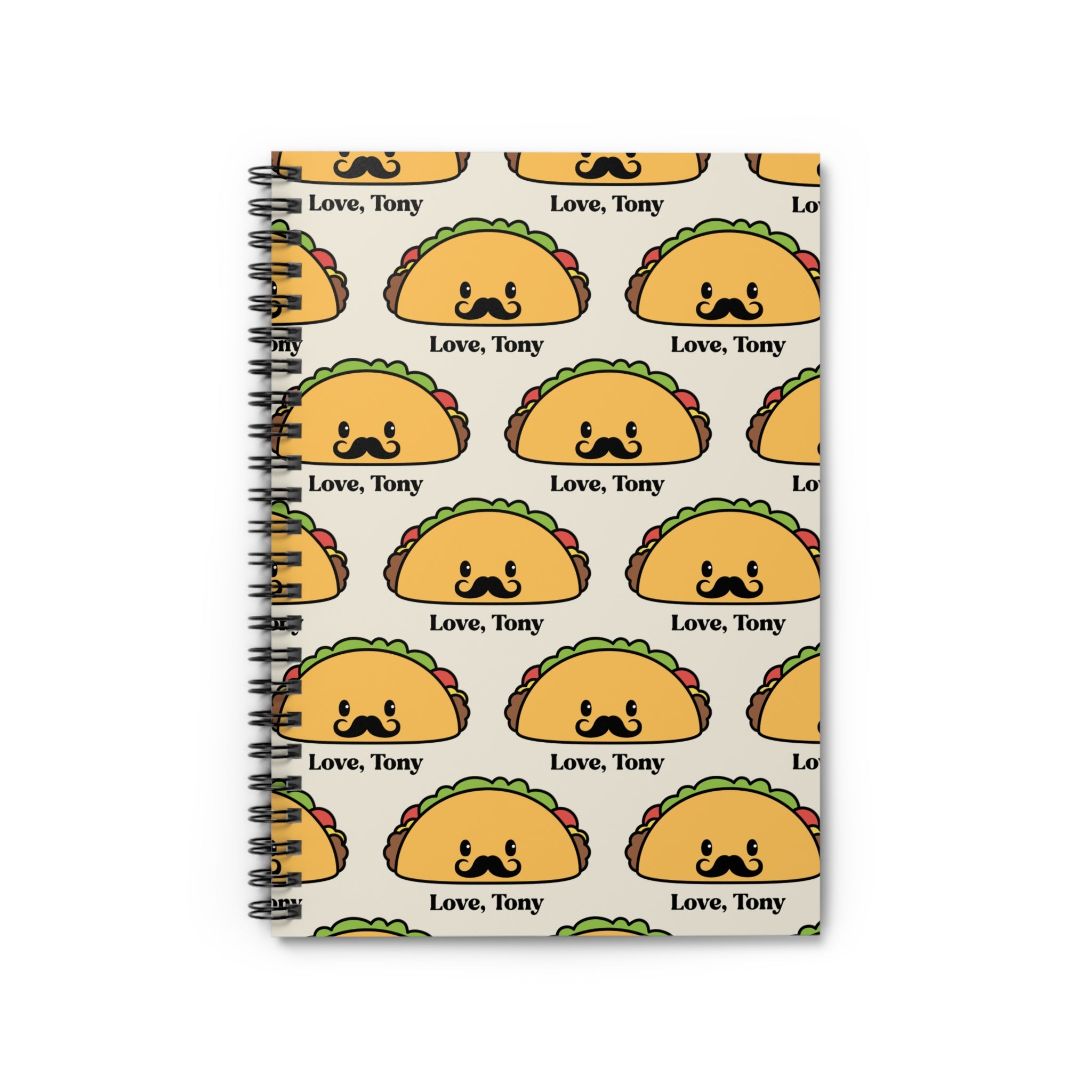 "Love, Tony" - Small Spiral Notebook