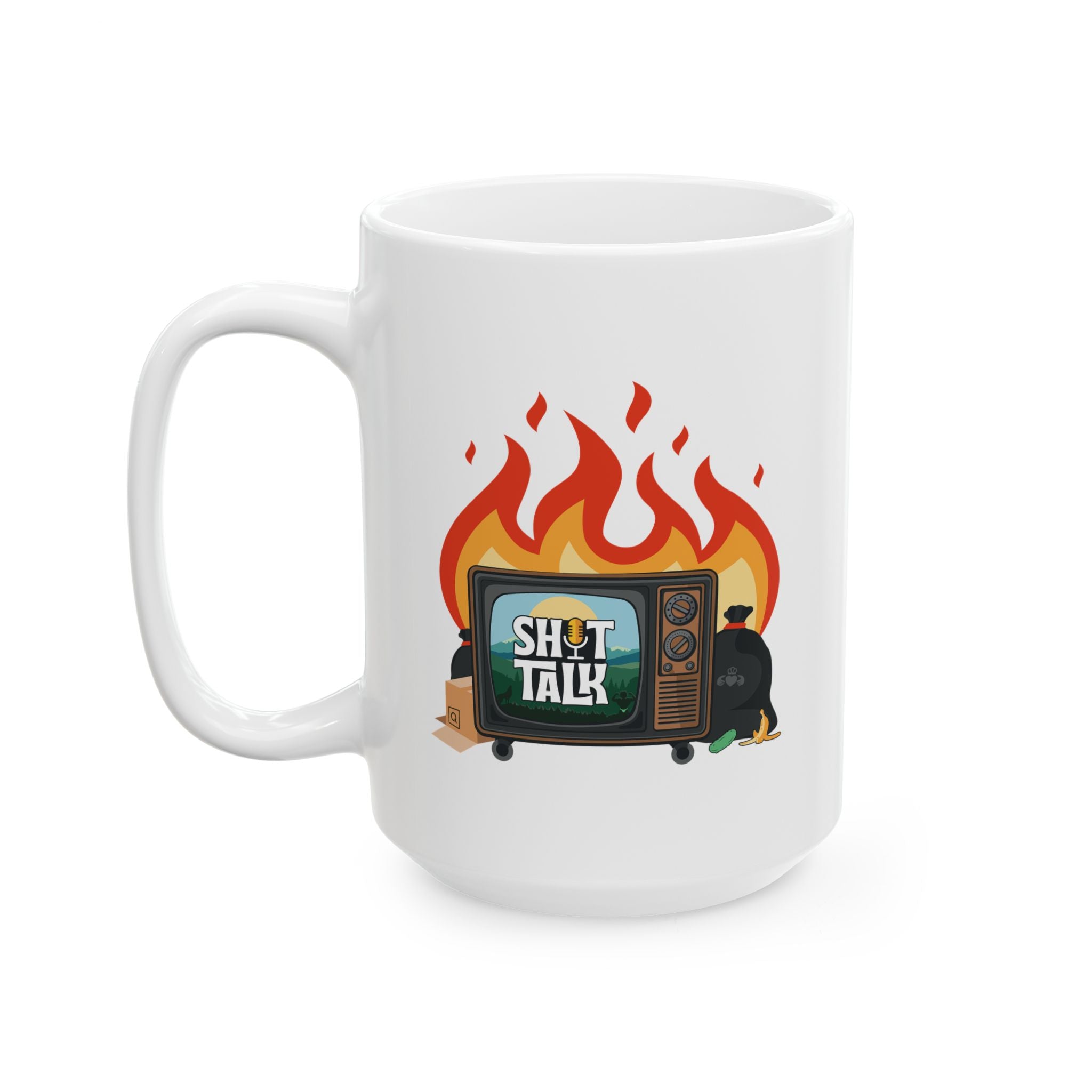 "Shit Talk" Official Logo - Ceramic Coffee Mug