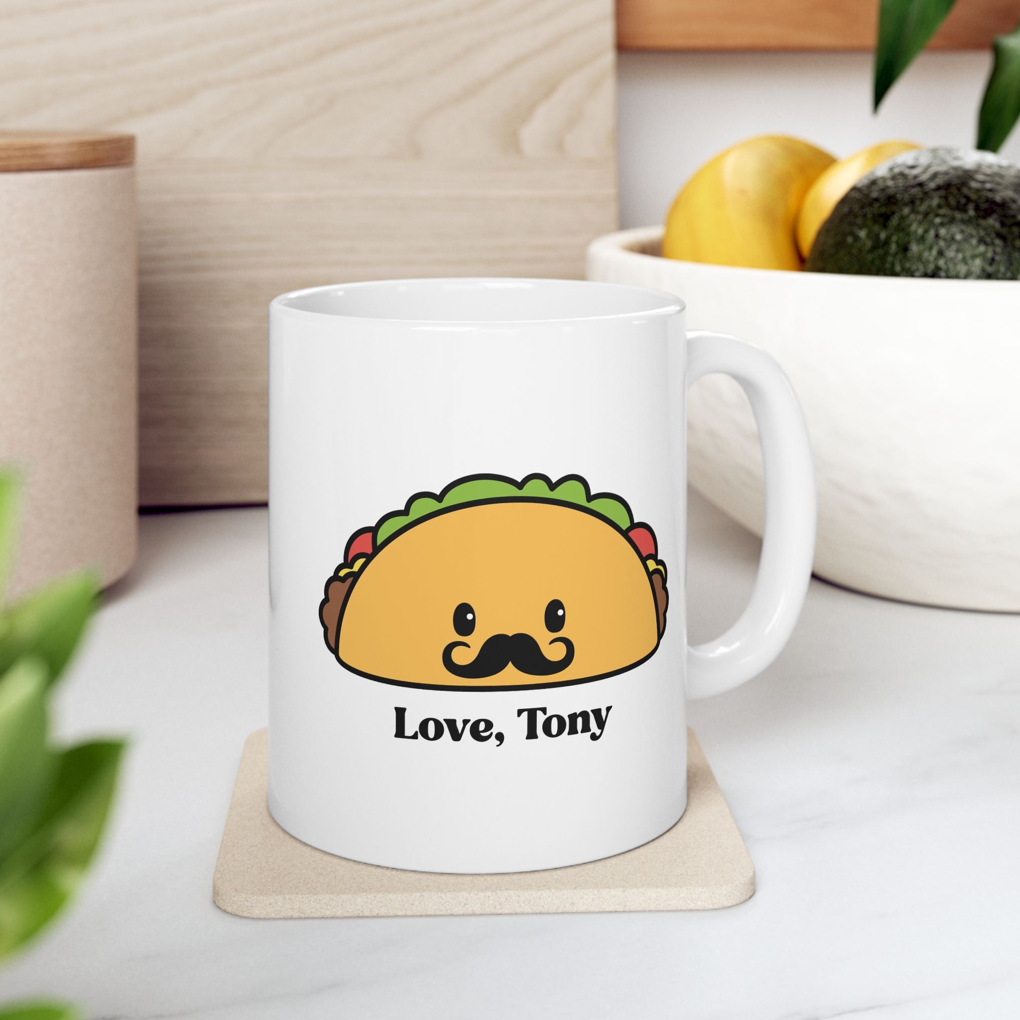 "Love, Tony" - Ceramic Coffee Mug