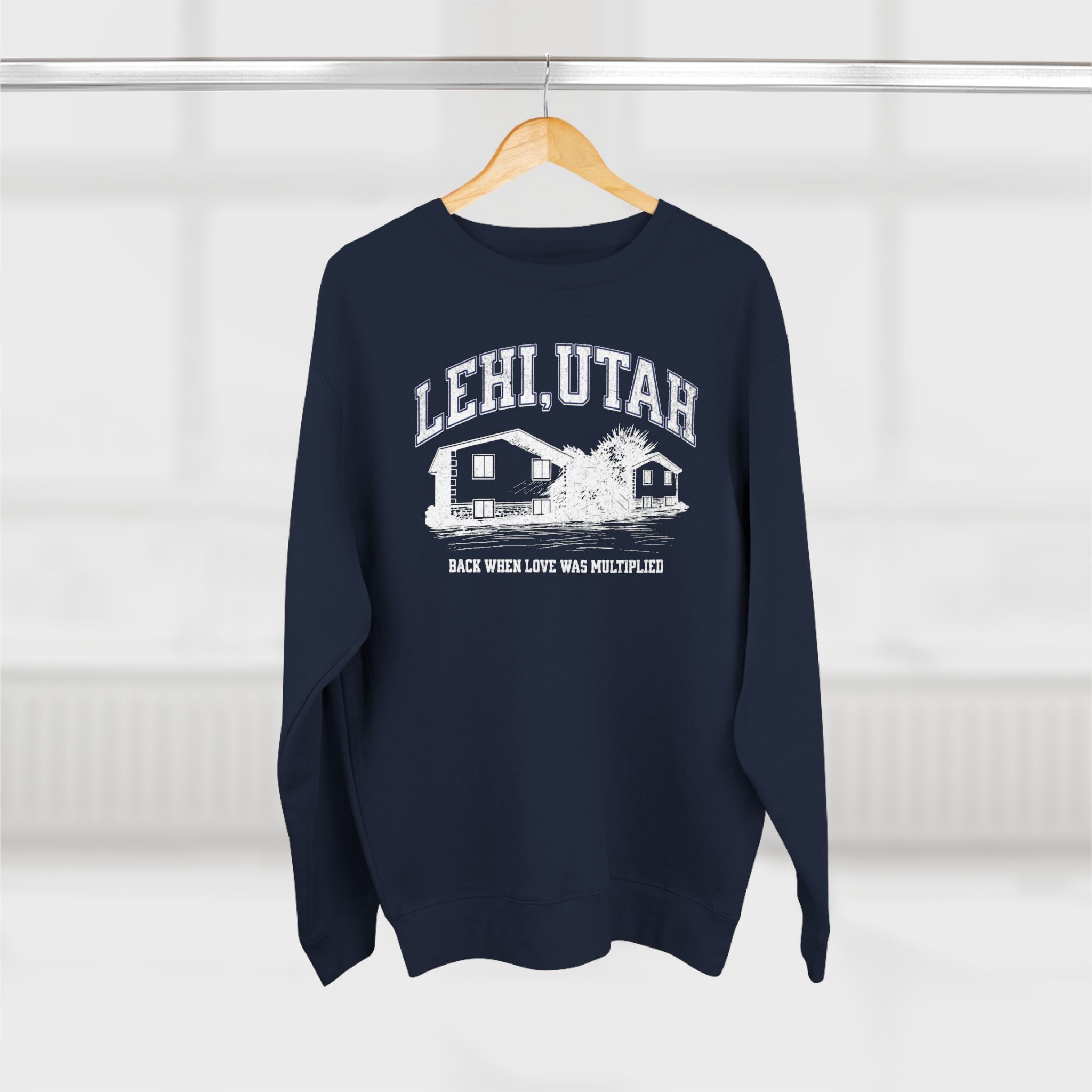 "Lehi, Utah" - Cozy Vintage Crewneck