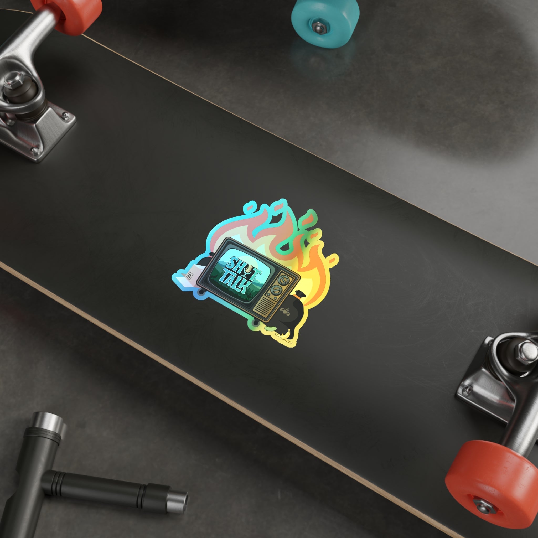 "Shit Talk" Official - Holographic Die-Cut Sticker