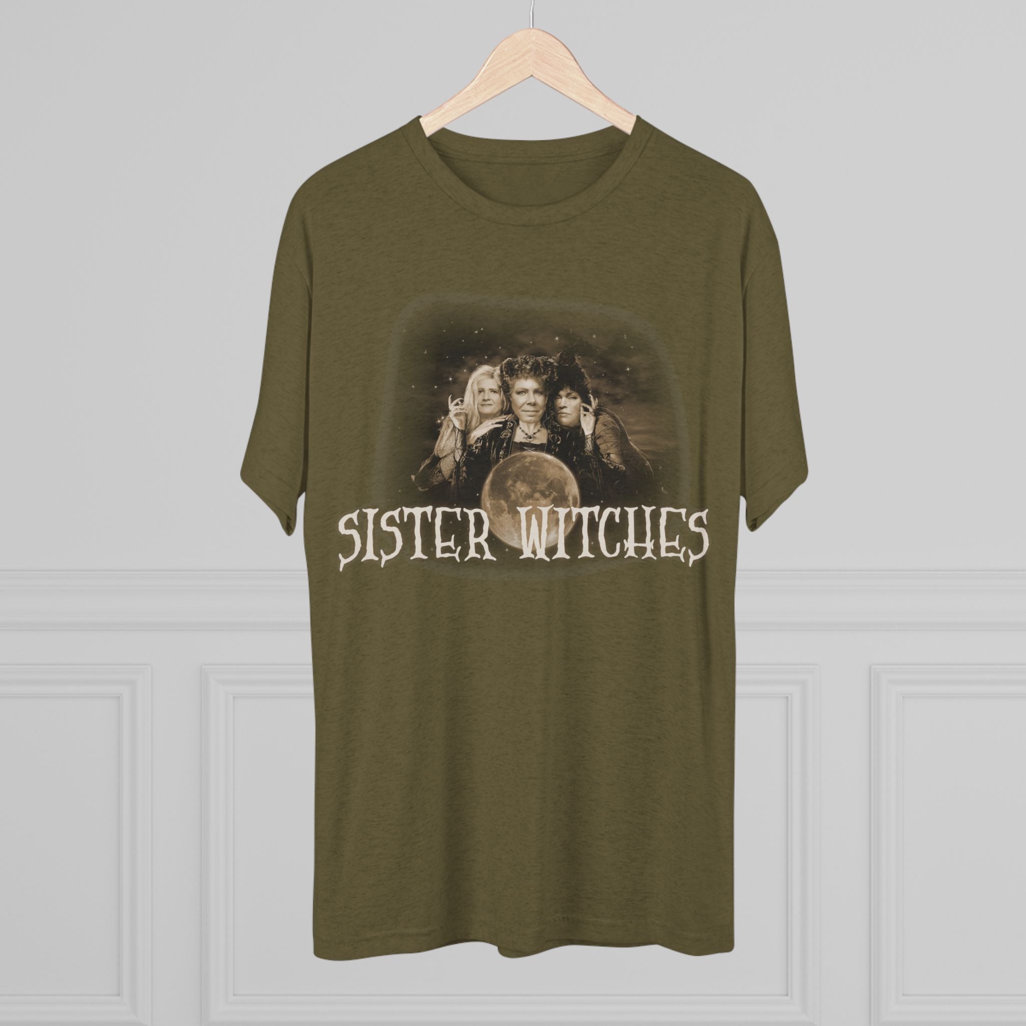 "Sister Witches" (Sepia) - Unisex Tri-Blend Crew Tee
