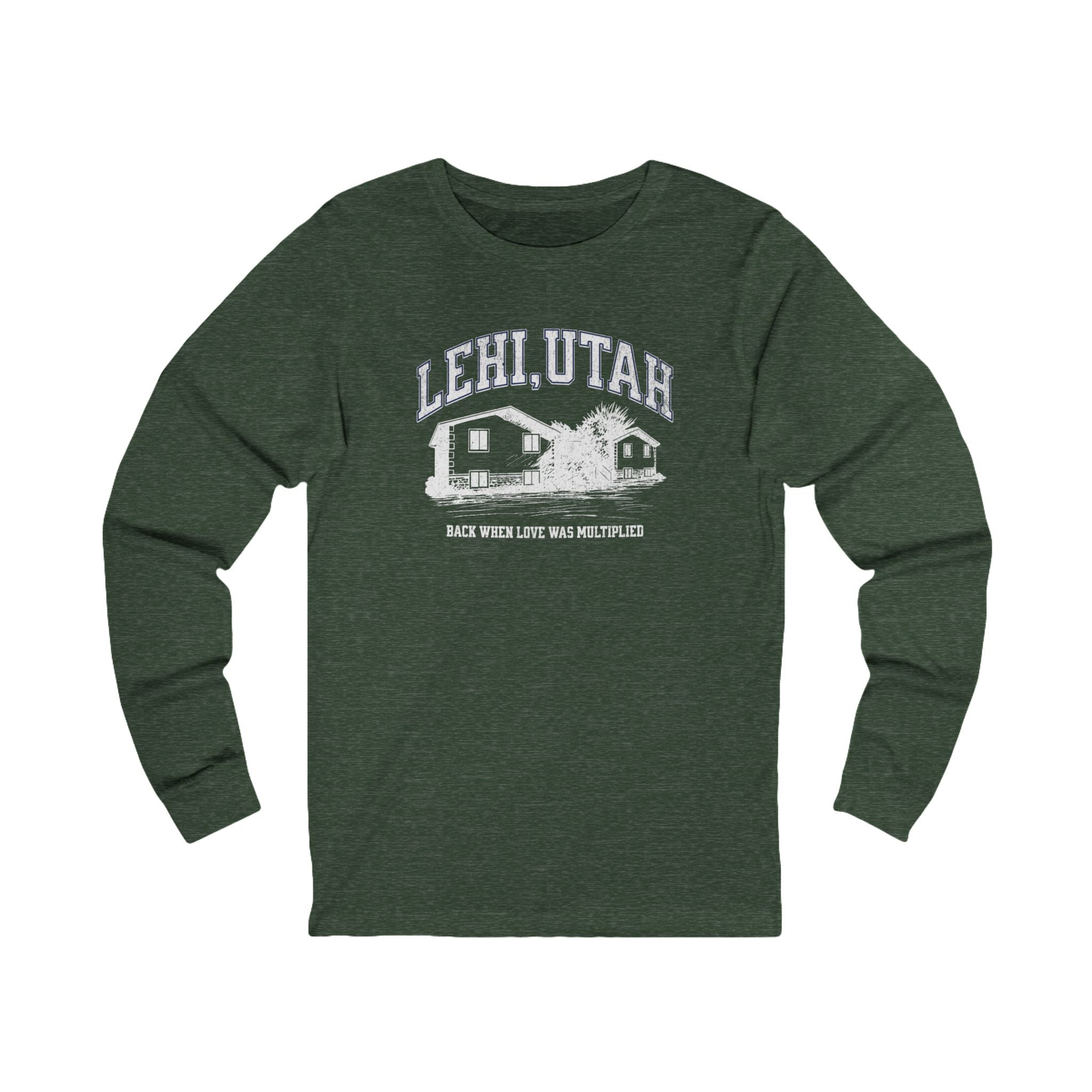 "Lehi, Utah" - Unisex Jersey Long Sleeve Tee