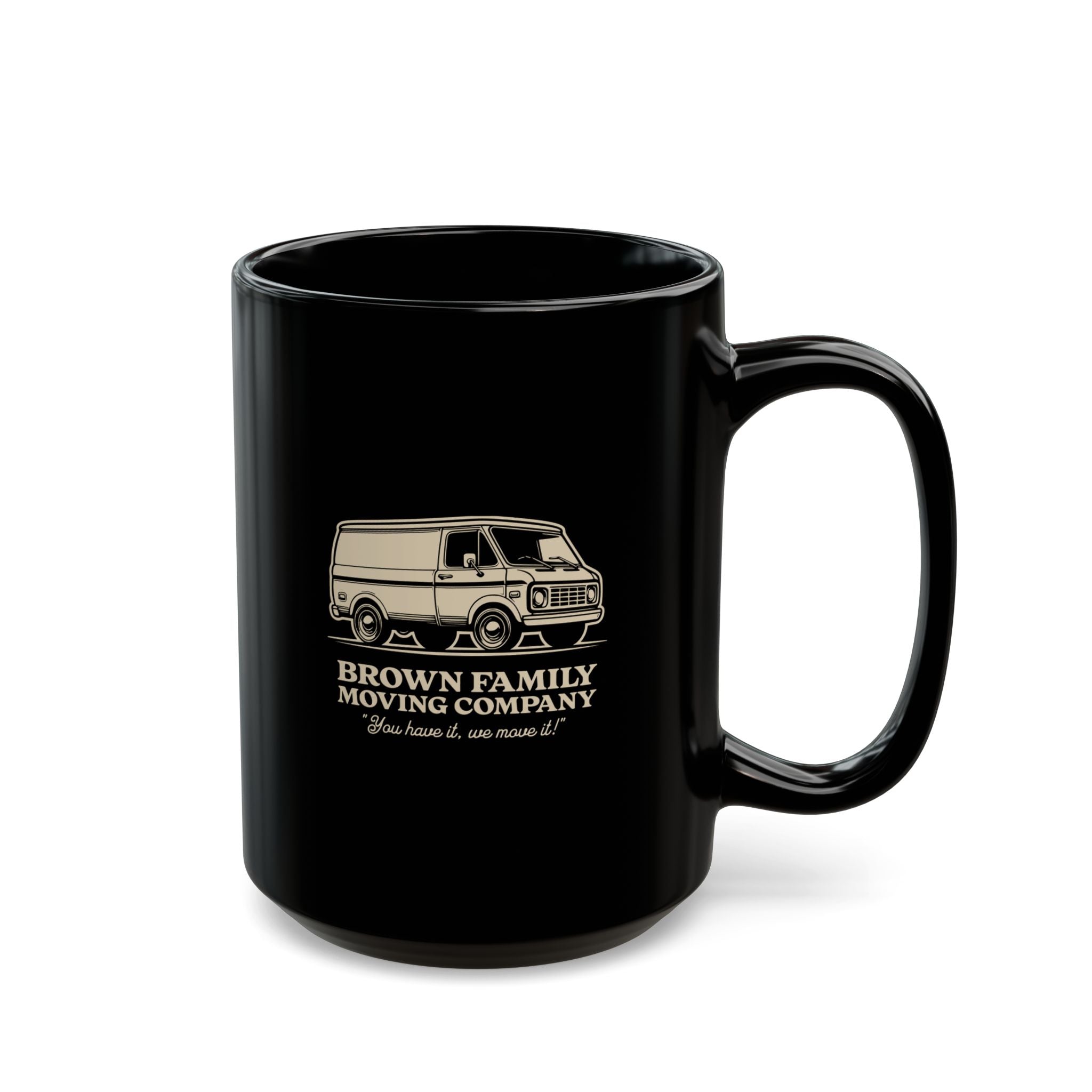 "Brown Family Moving Company" - Black Coffee Mug