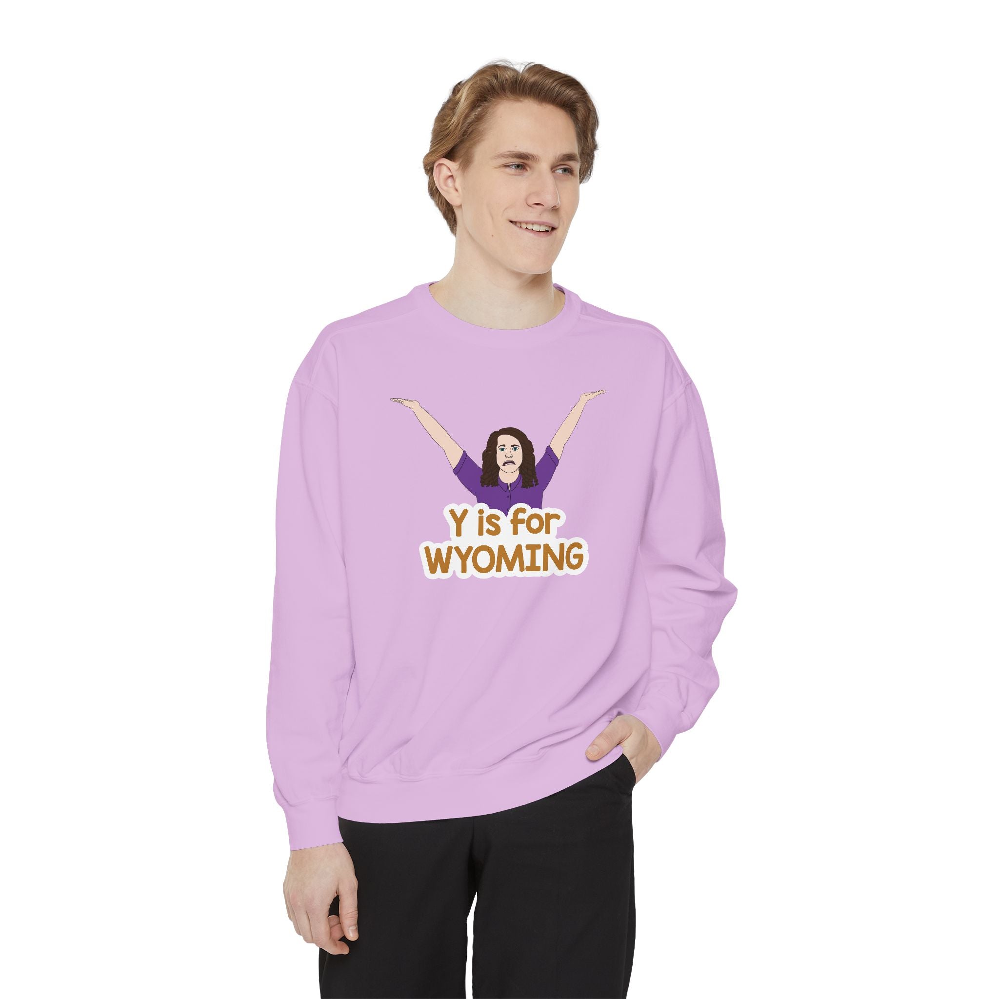 "Y is for Wyoming" Official Cozy Unisex Crewneck