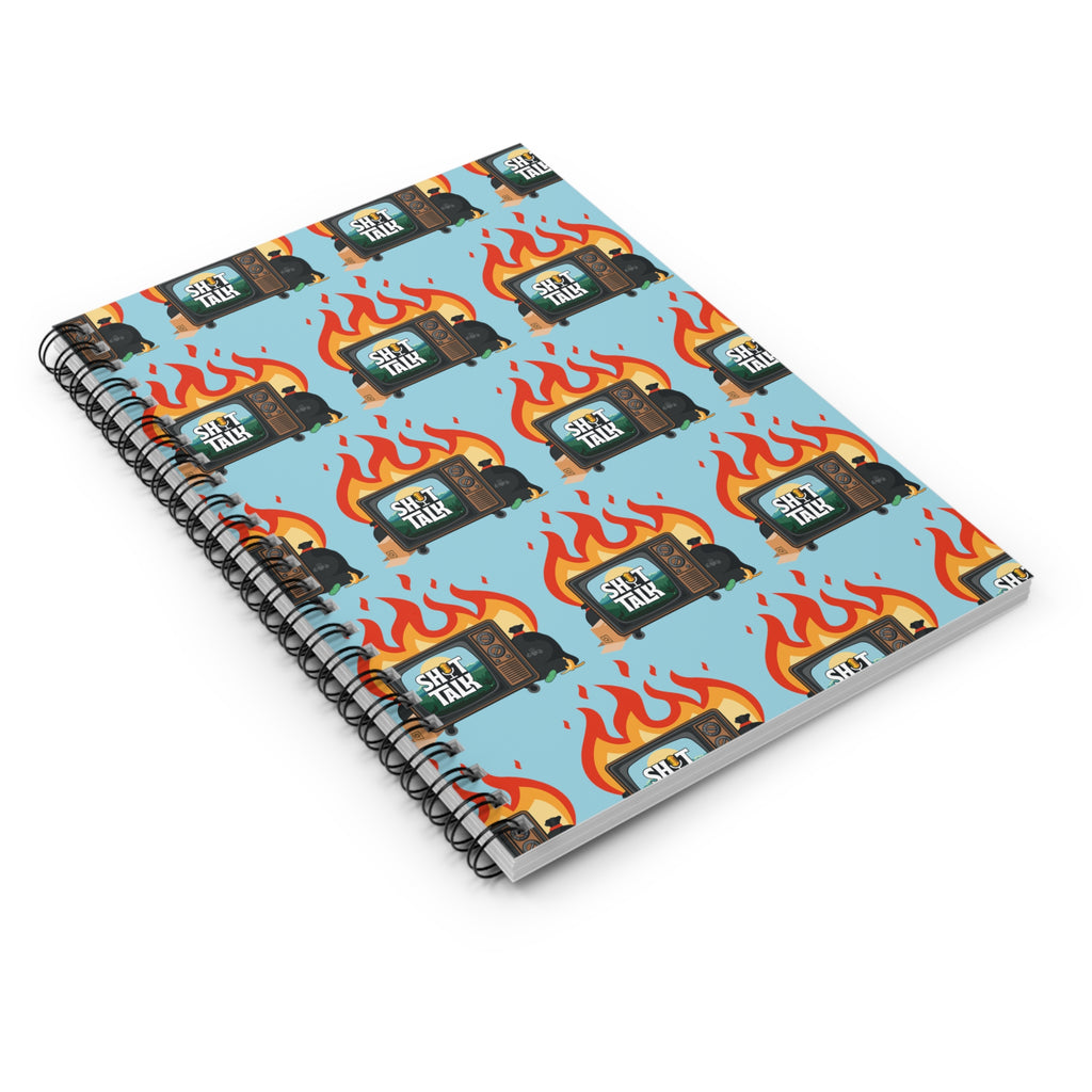 "Shit Talk" Official Logo - Small Spiral Notebook