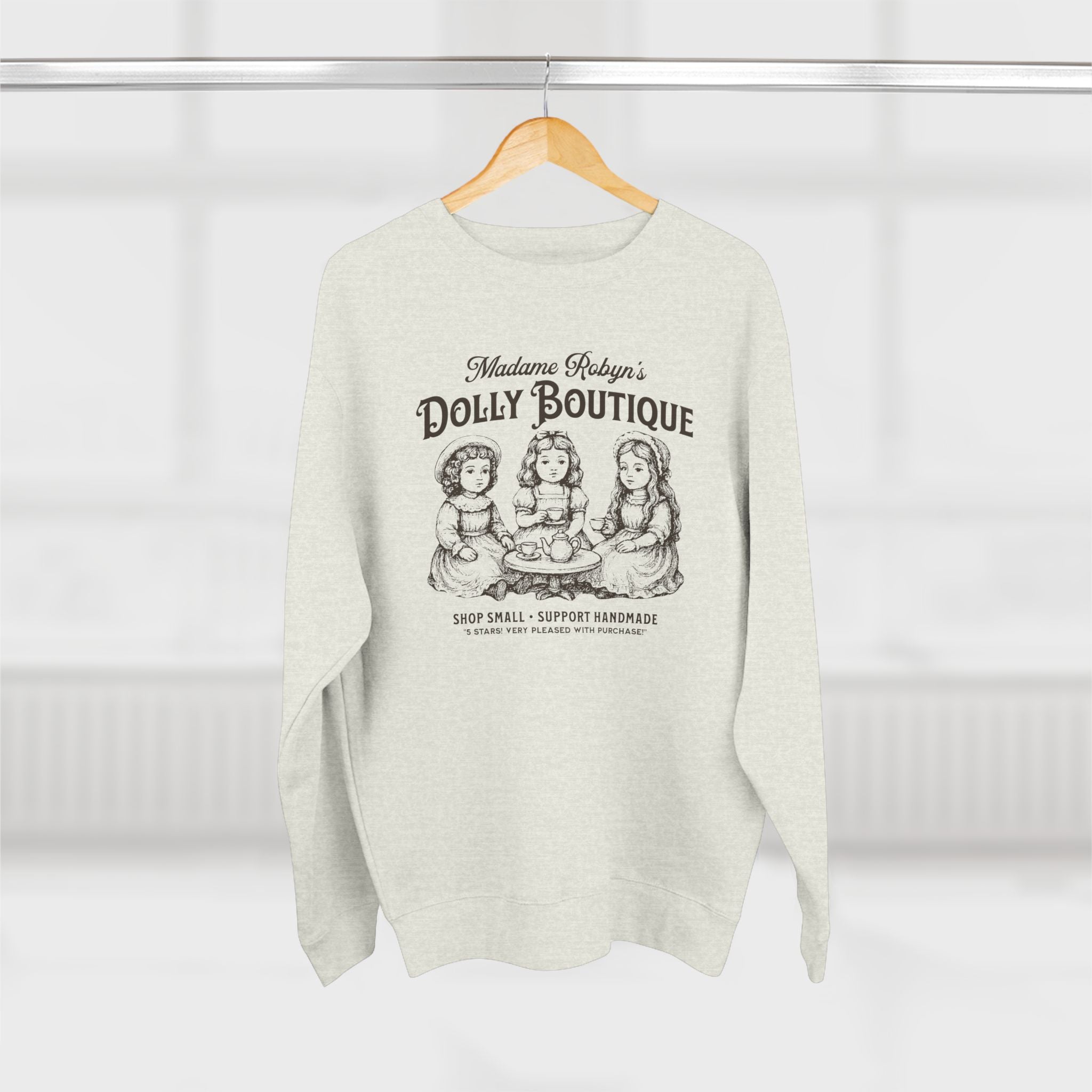 "Madame Robyn's Dolly Boutique" - Cozy Vintage Crewneck