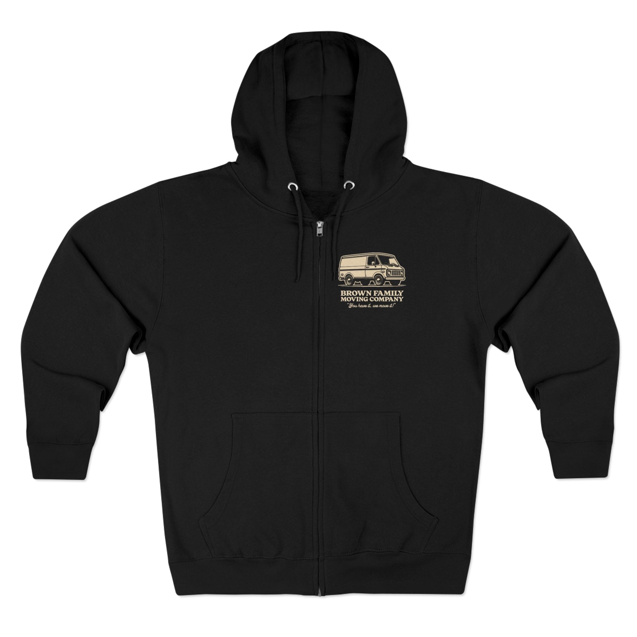"Brown Family Moving Company" Unisex Zip Hoodie