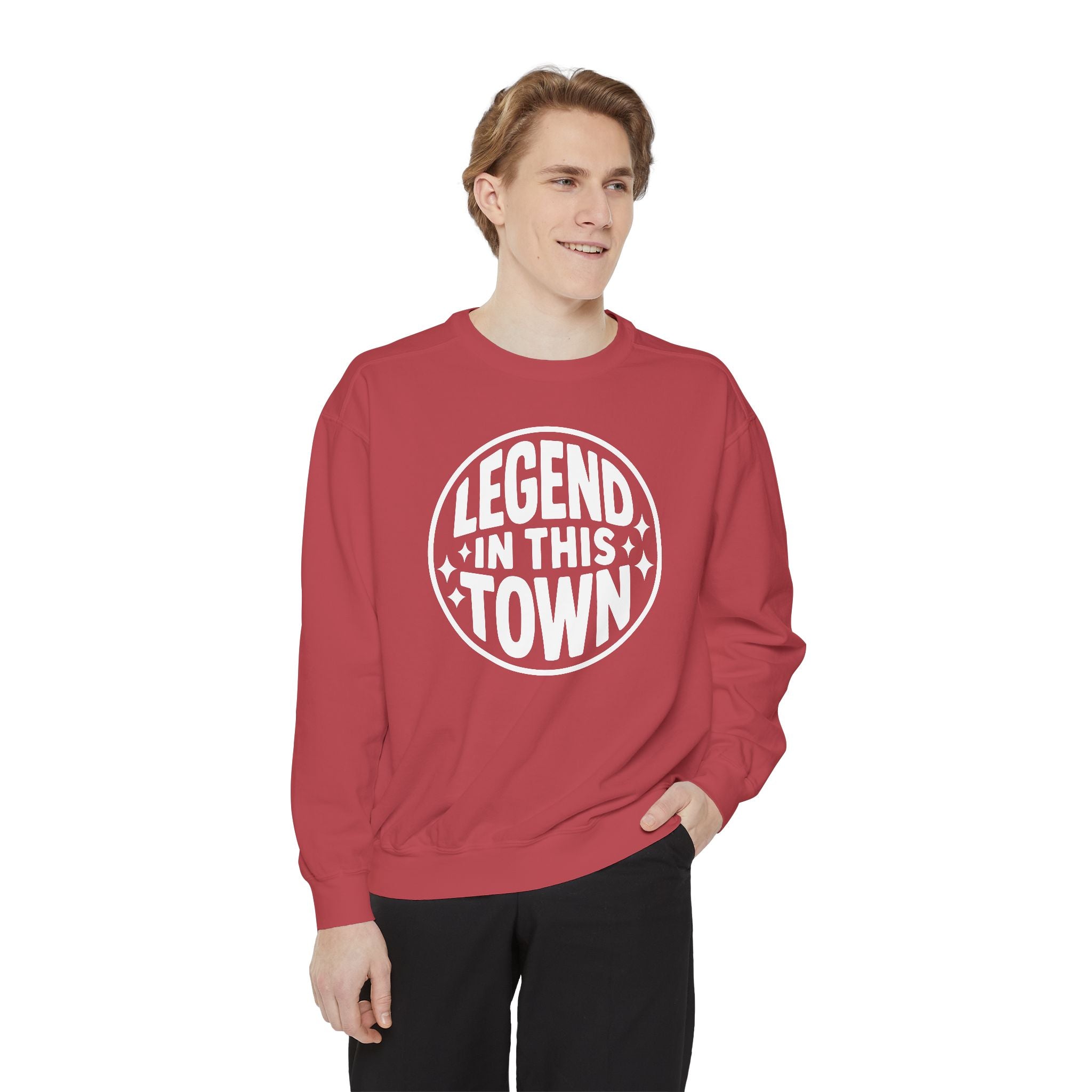 "Legend in this Town" Official Cozy Unisex Crewneck