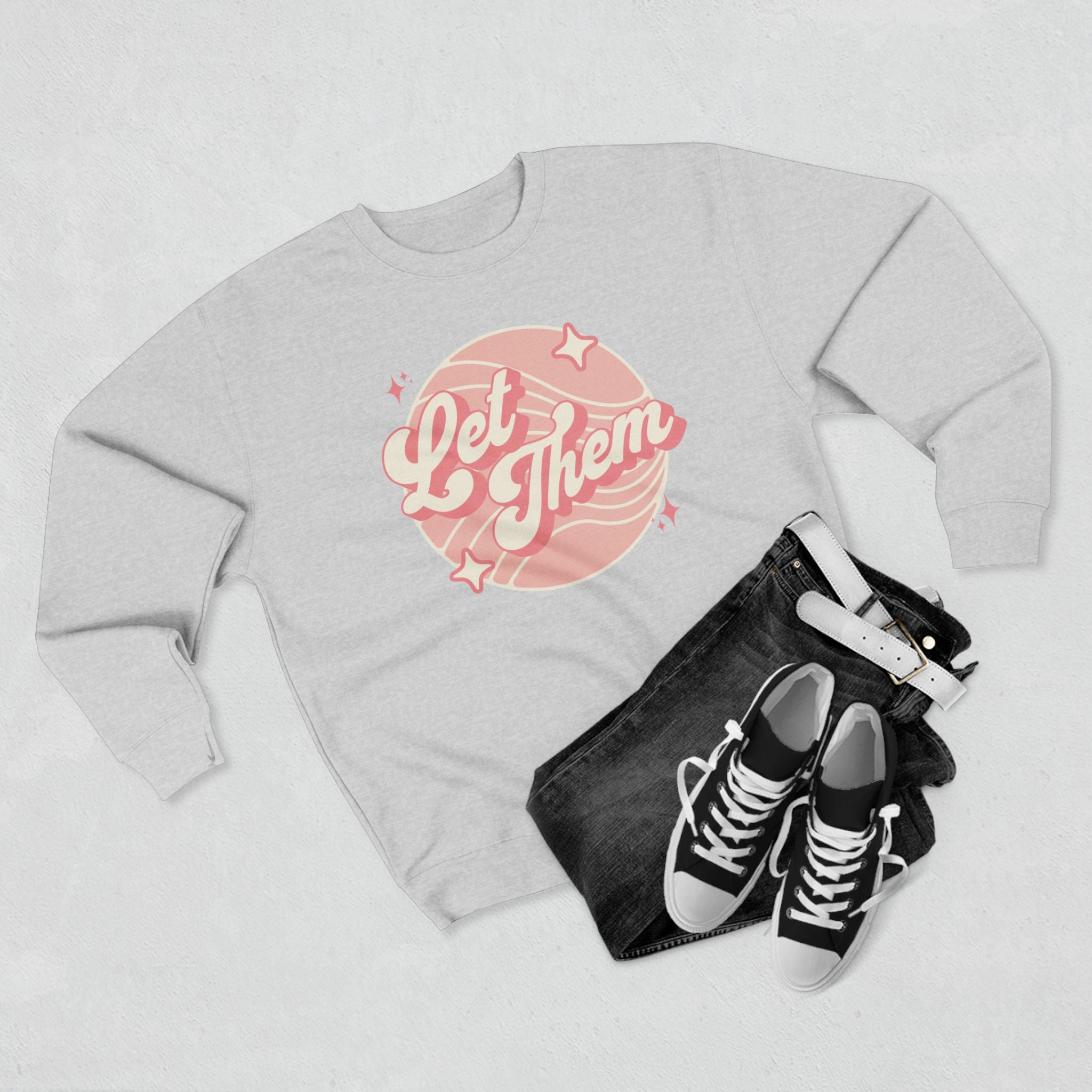 "Let Them" - Cozy Vintage Crewneck