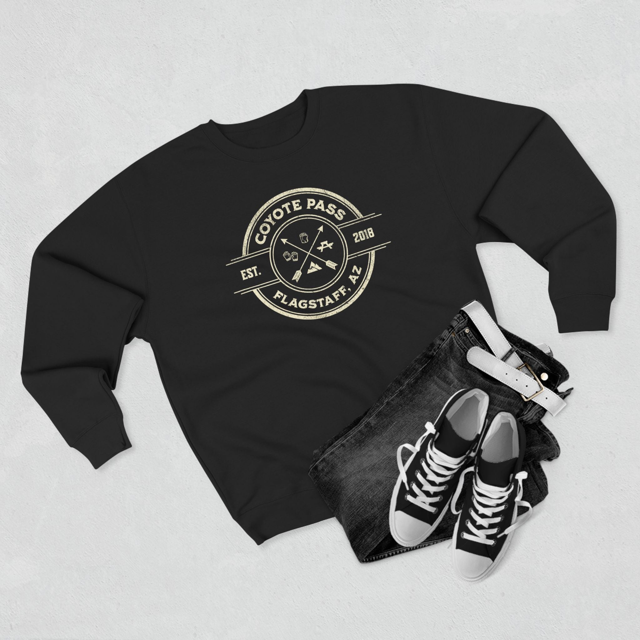 "Coyote Pass" - Cozy Vintage Crewneck