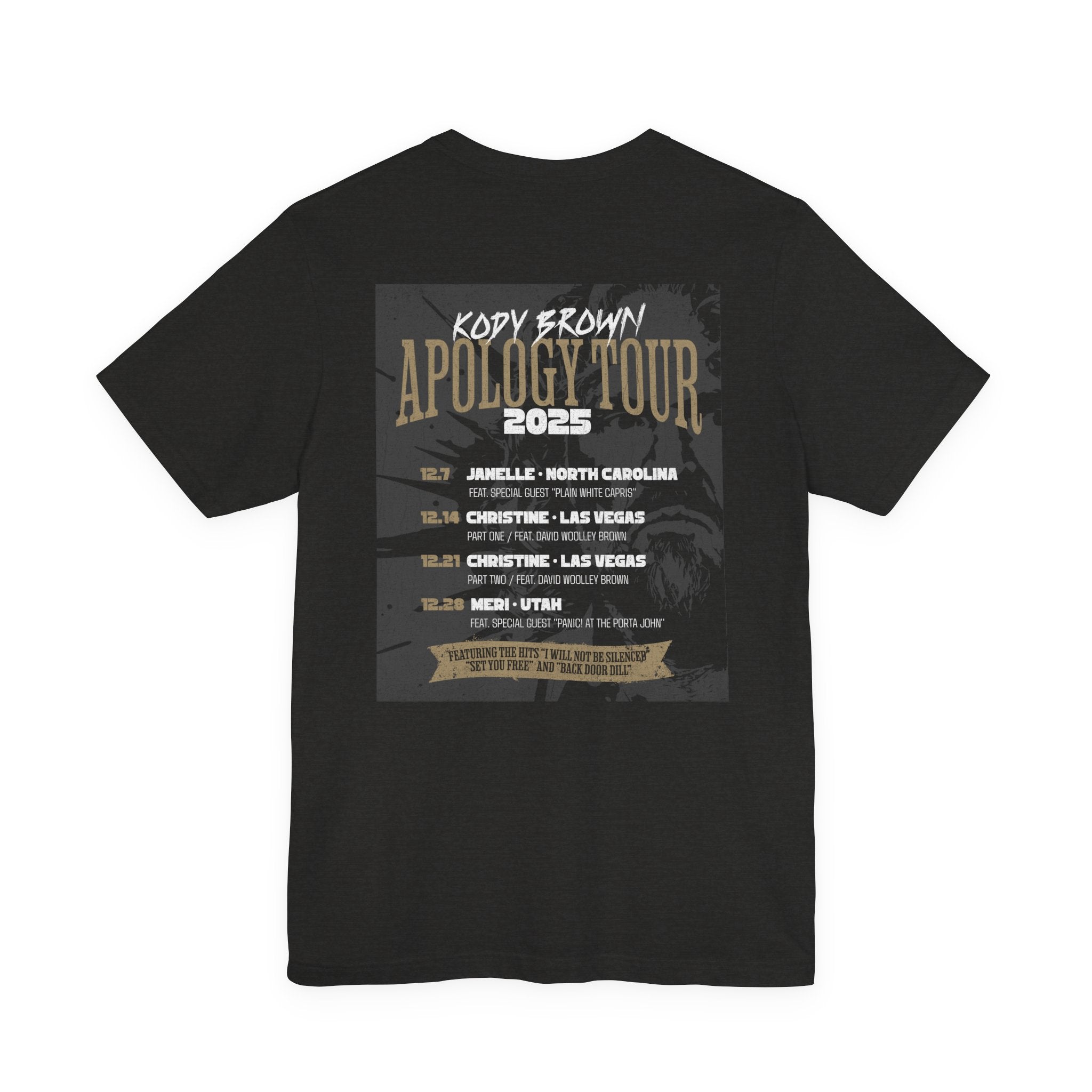 "Apology Tour 2025" T‑Shirt (Light Weight)